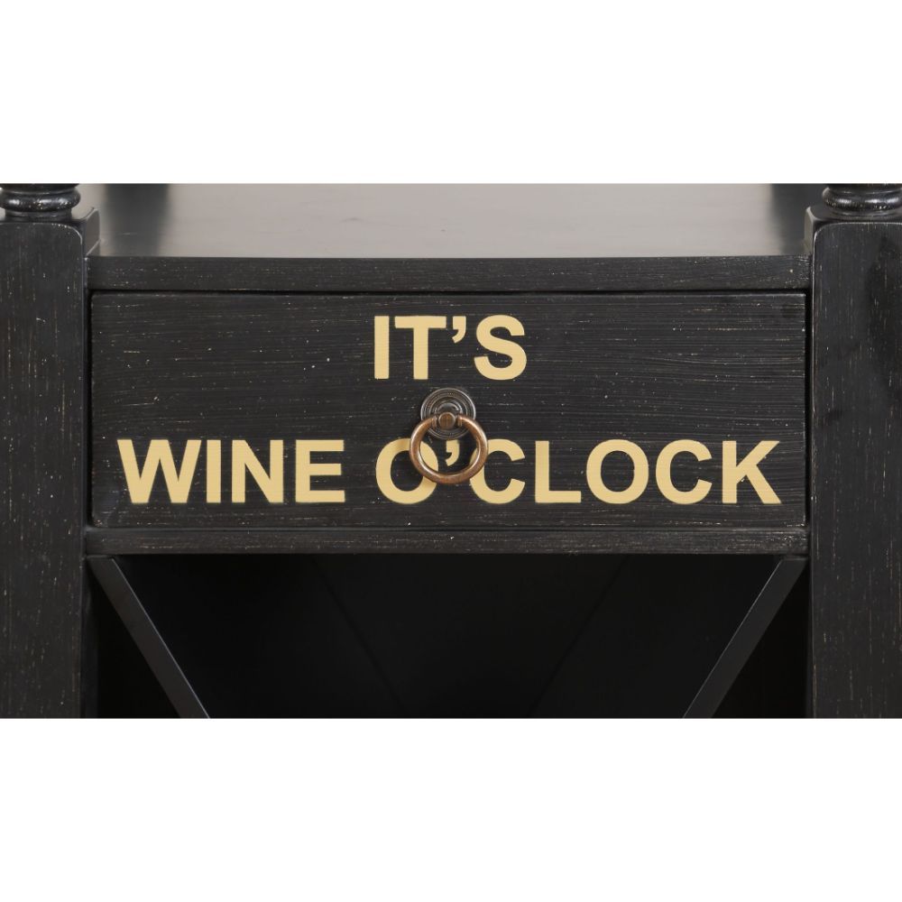 Anthony - Wine Cabinet - Black, black, view 5