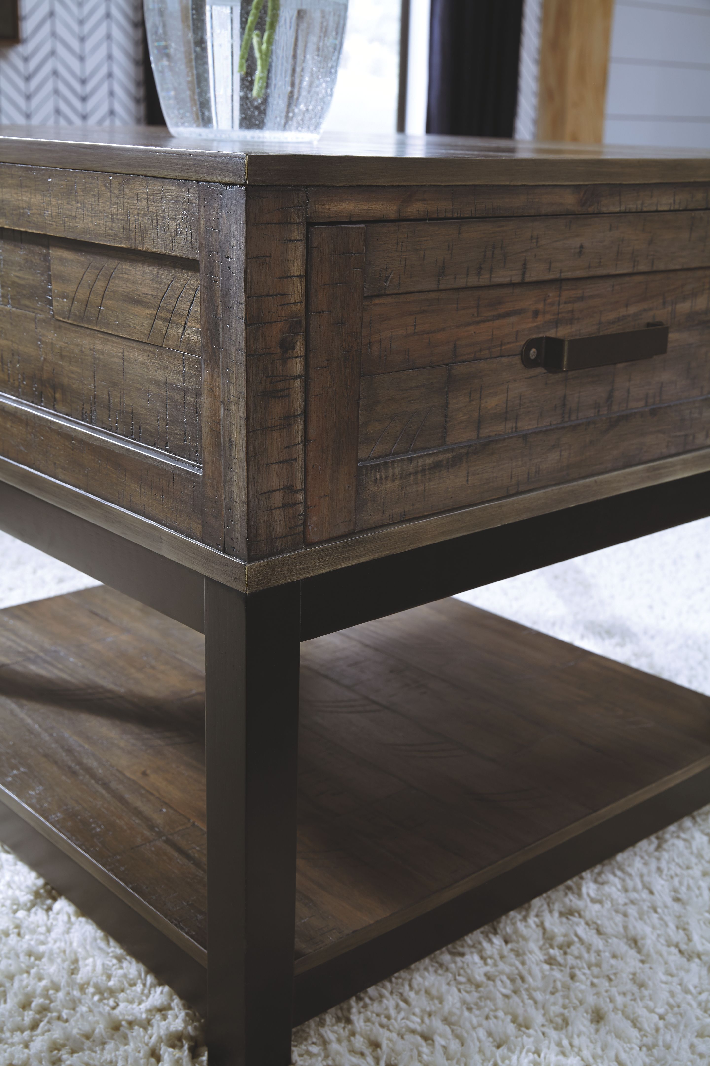Ashley Furniture Johurst - Rectangular End Table - Grayish Brown - Image 5