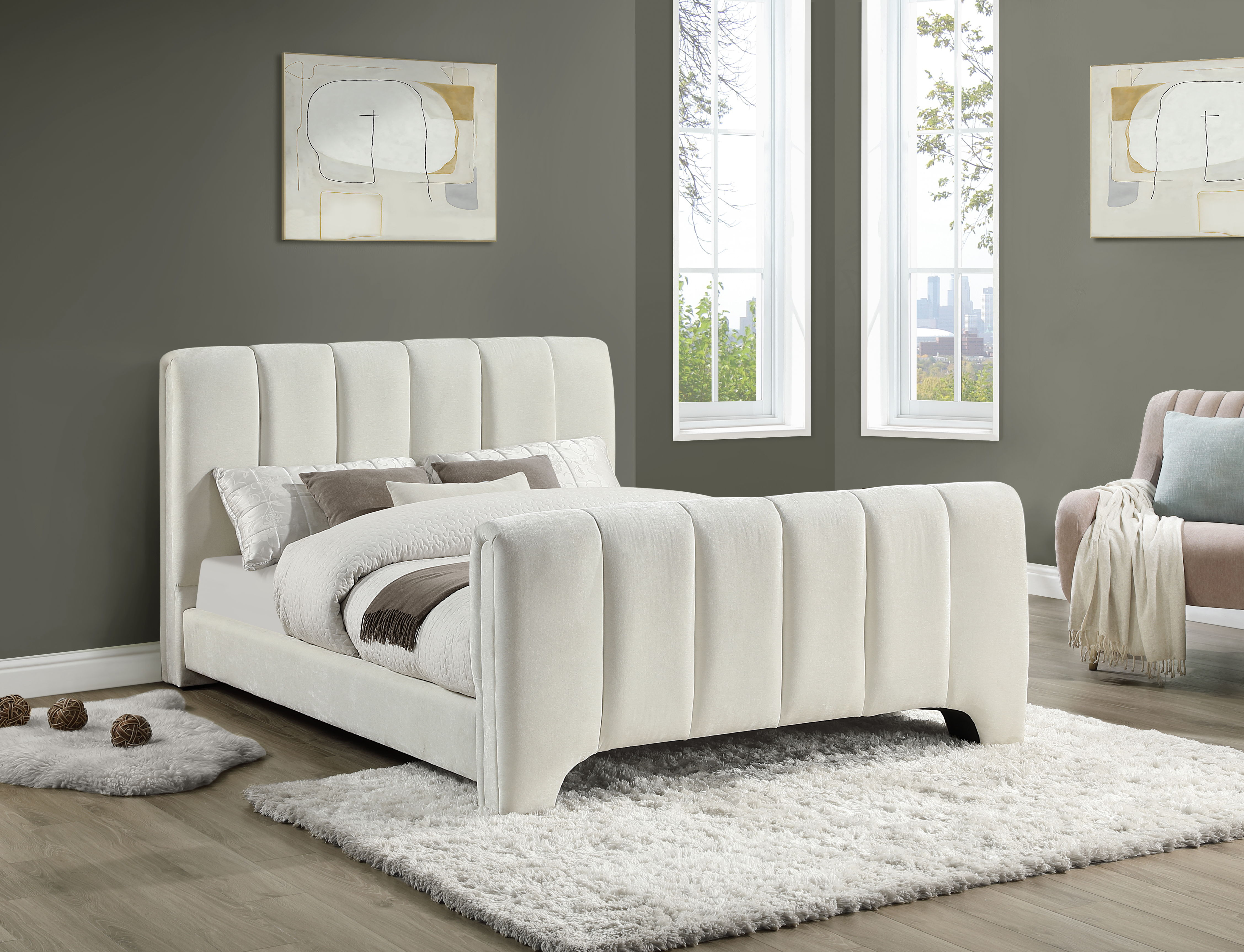 Camila - Full Bed - Cream