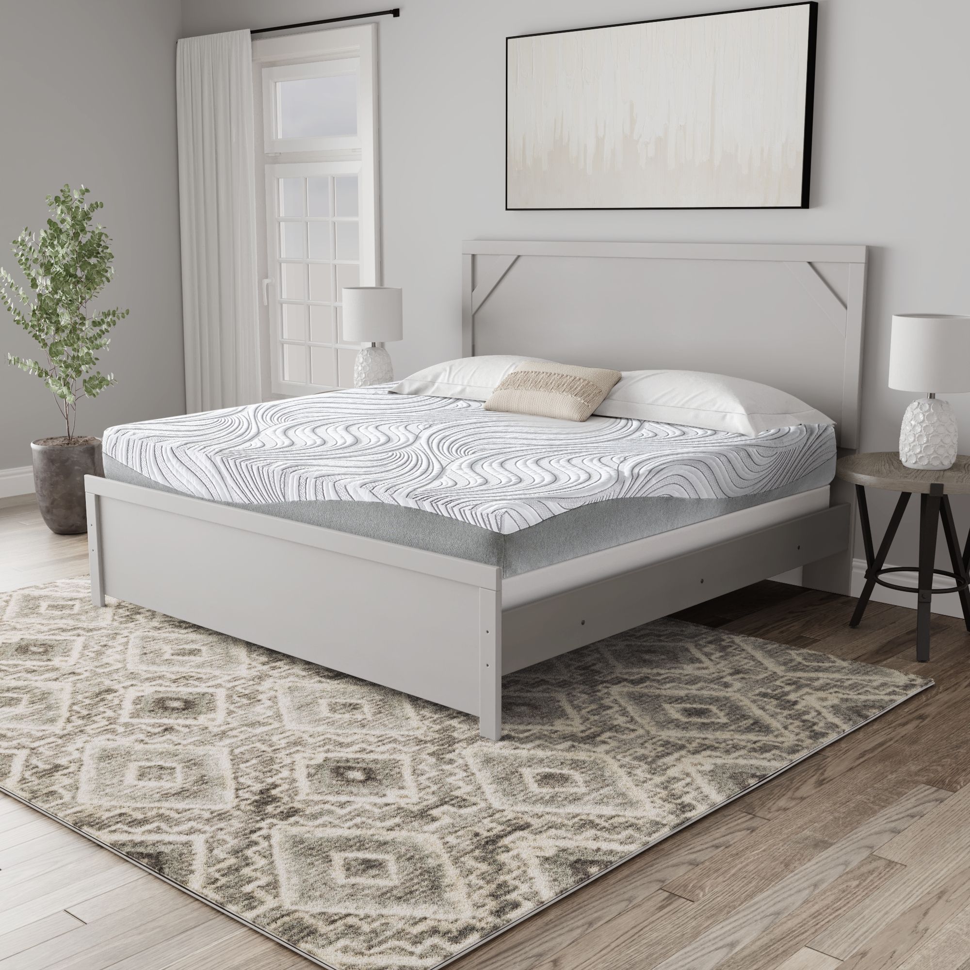 12 Inch Memory Foam - Twin Mattress - White