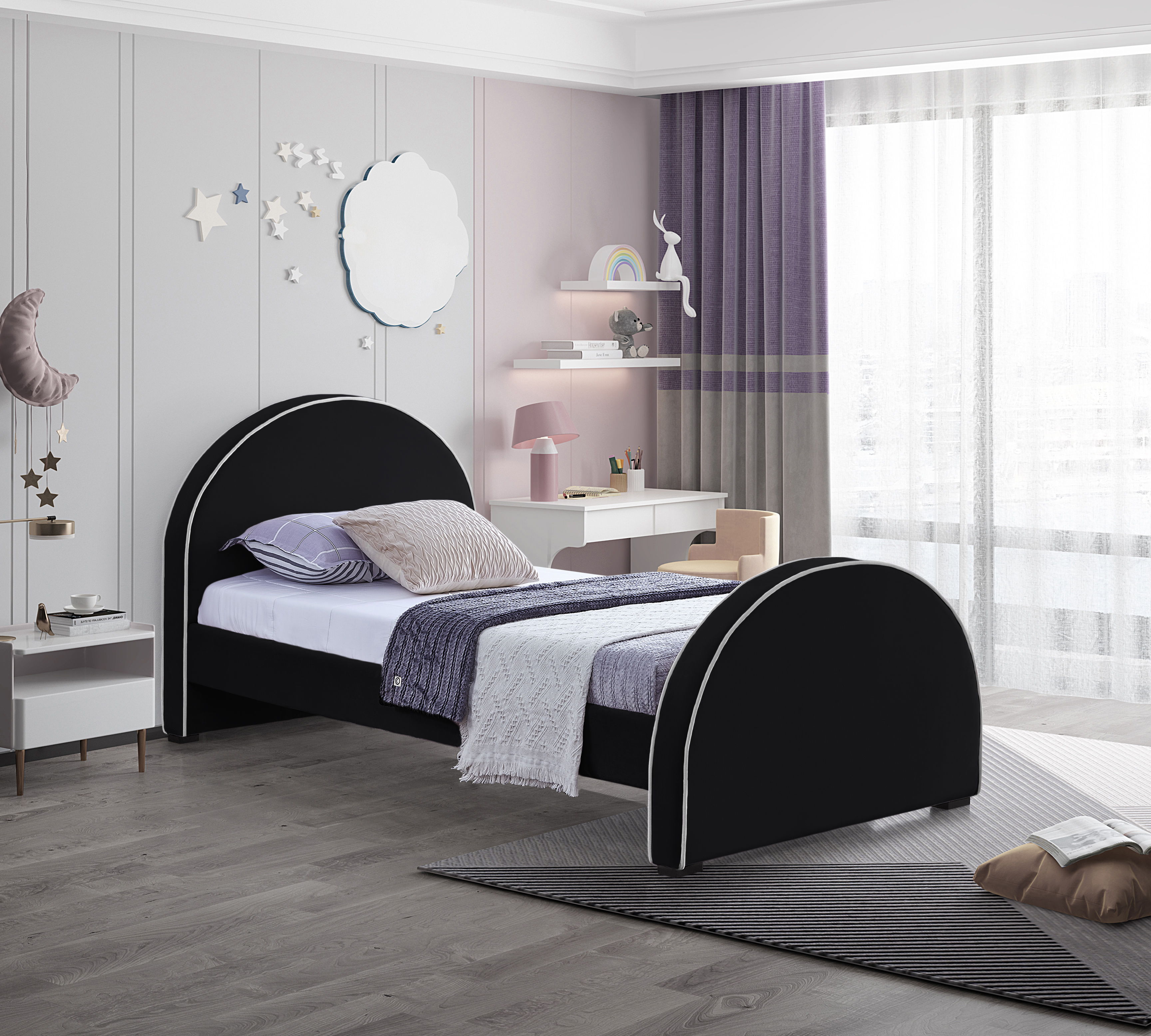 Brody - Twin Bed - Black
