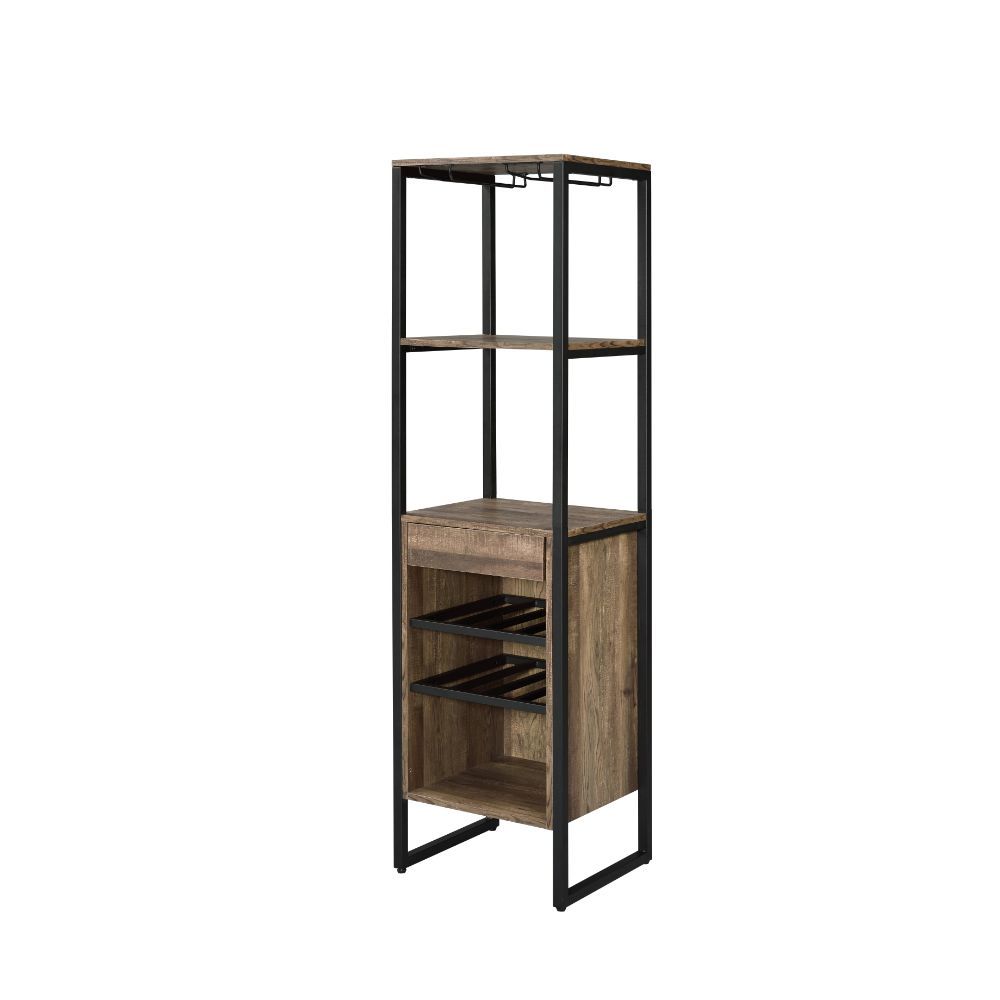 Narik - Wine Rack - Weathered Oak, light brown