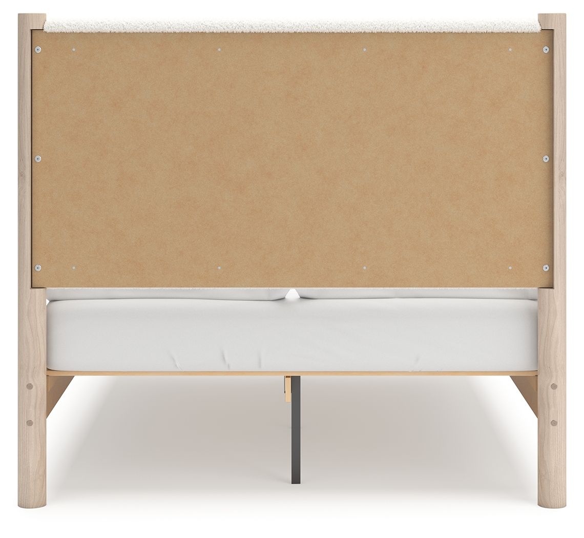 Ashley Furniture Cadmori - 6 Pc. - Dresser, Mirror, Chest, Full Upholstered Panel Bed - Two-tone - Image 14