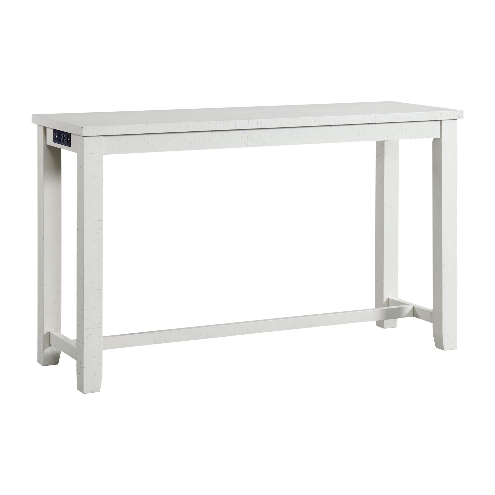 Stone - Occasional Bar Table Single Pack (Table And Three Stools) - White
