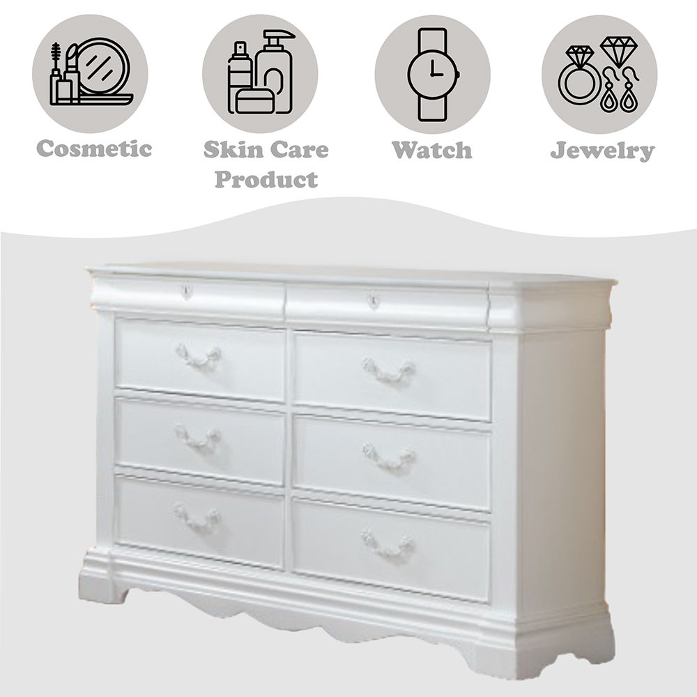 Estrella - Dresser - White, white, view 5