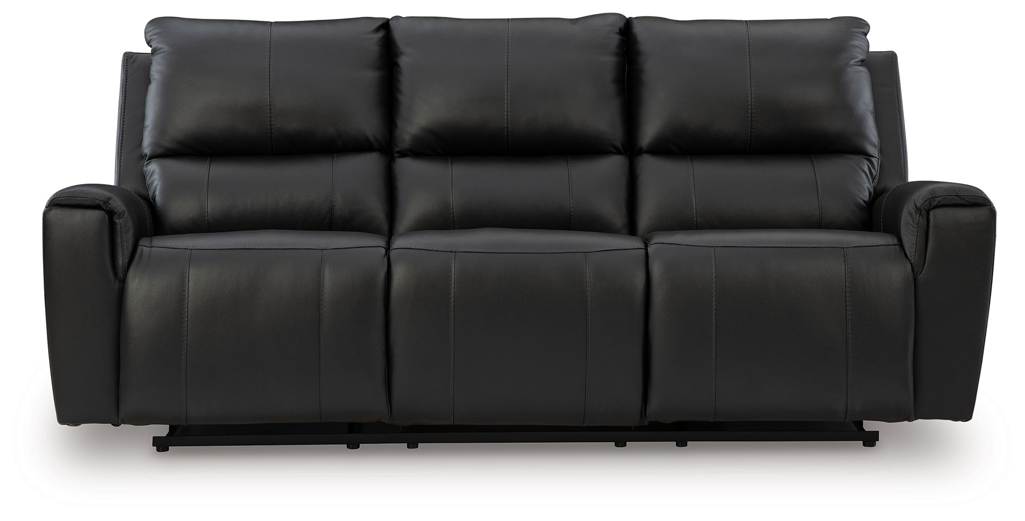Ashley Furniture Glossmore - Reclining Sofa - Black - Image 4