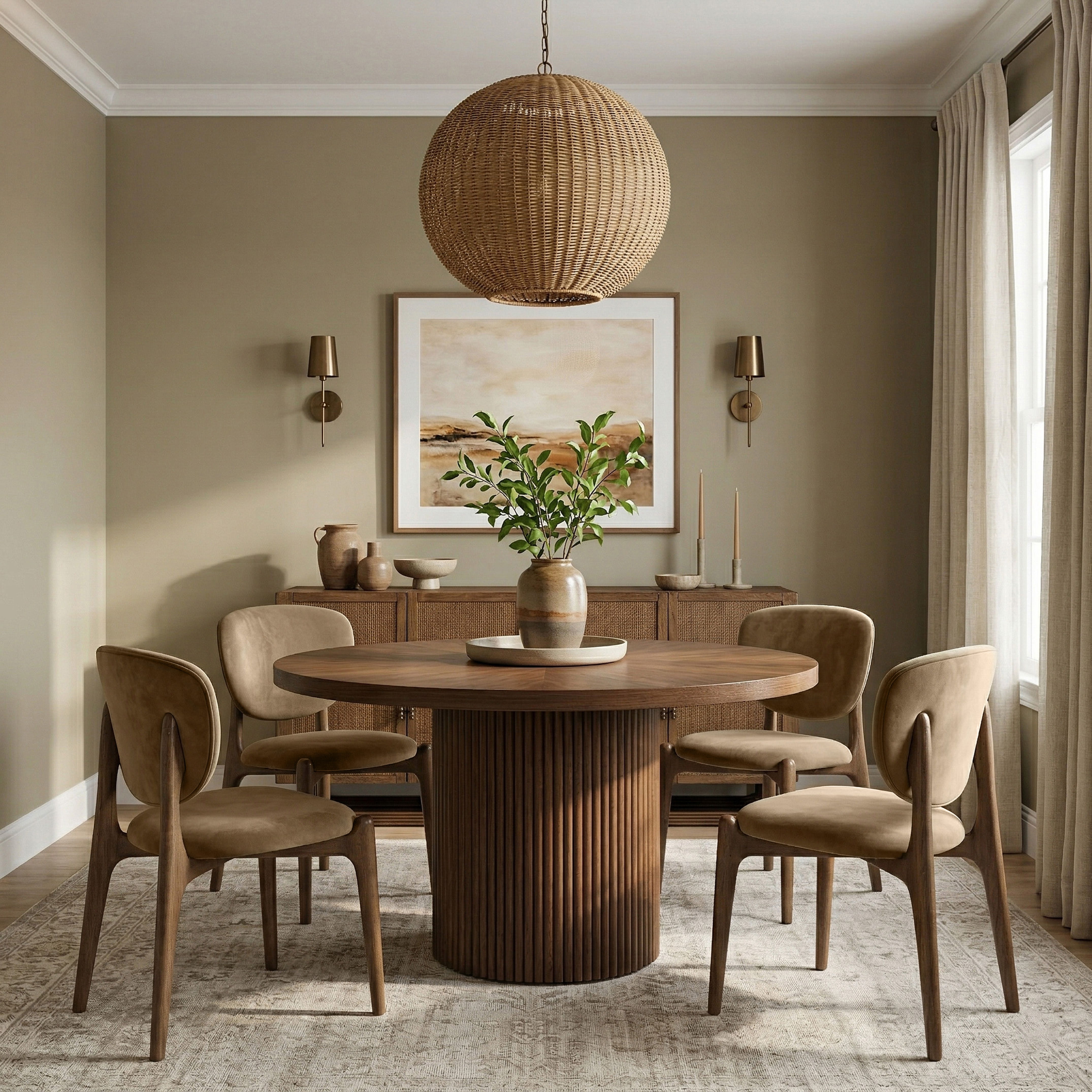 Velora - Upholstered Dining Chair (Set of 2) - Beige