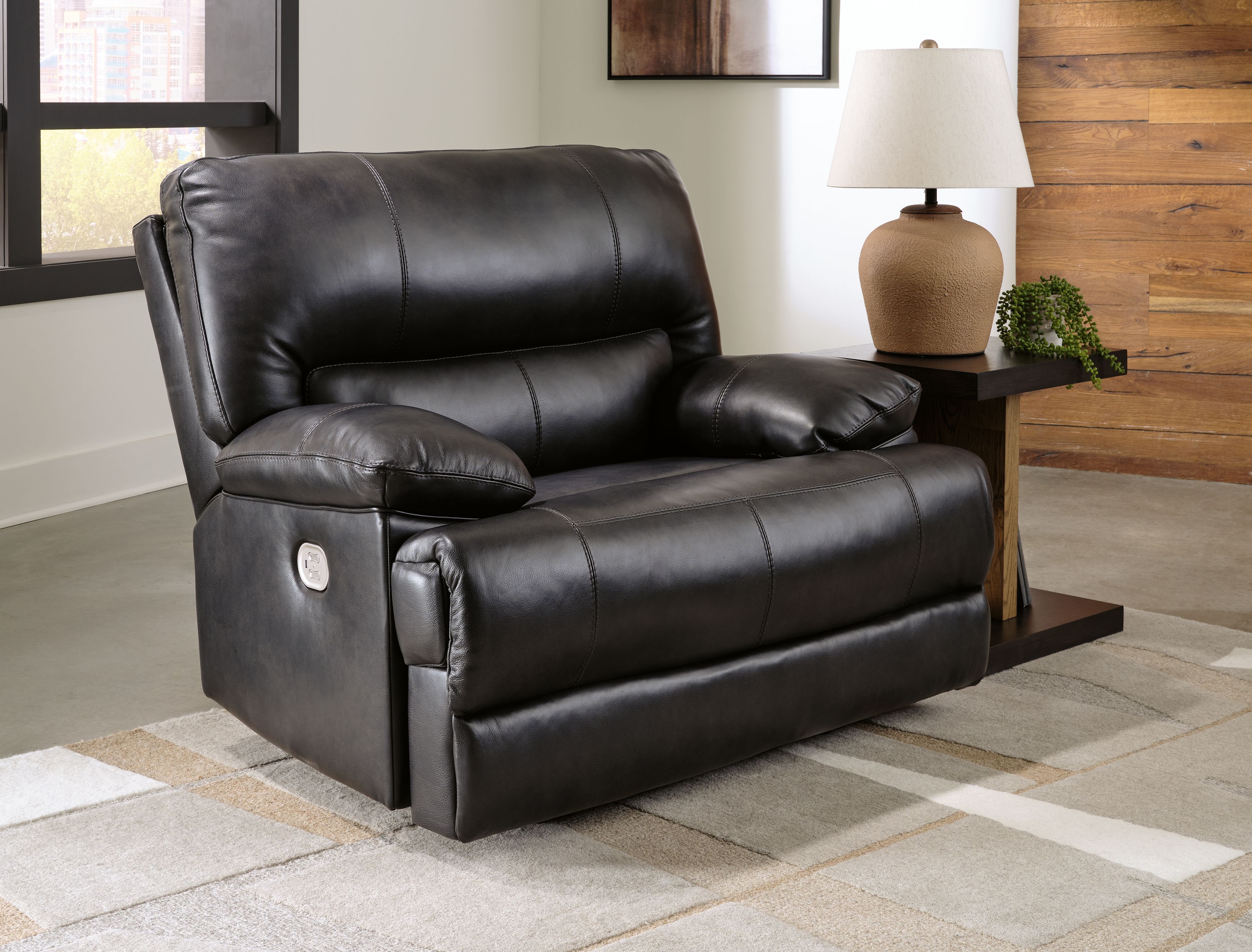 Ashley Furniture Mountainous - 3 Pc. - Power Reclining Sofa, Power Loveseat, Power Recliner - Eclipse - Image 12