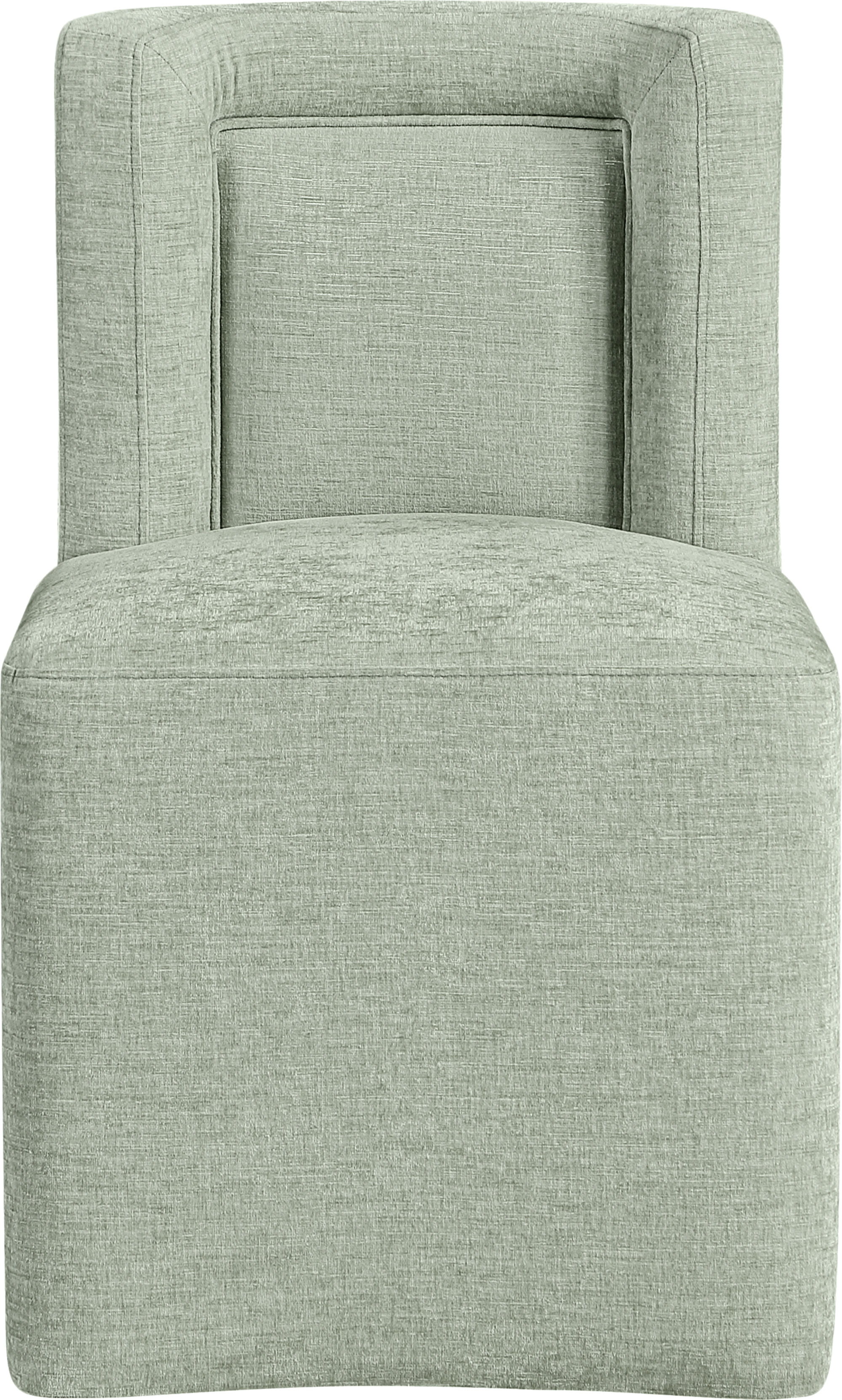 Duvina - Chenille Performance Fabric Dining Chair - Mint