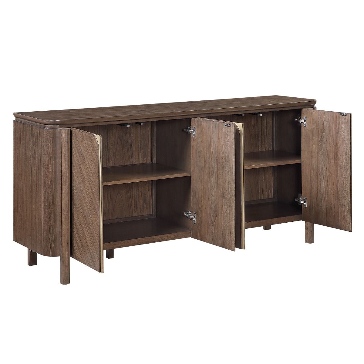 Ouida - Server - Brown & Gold, dark brown, view 4