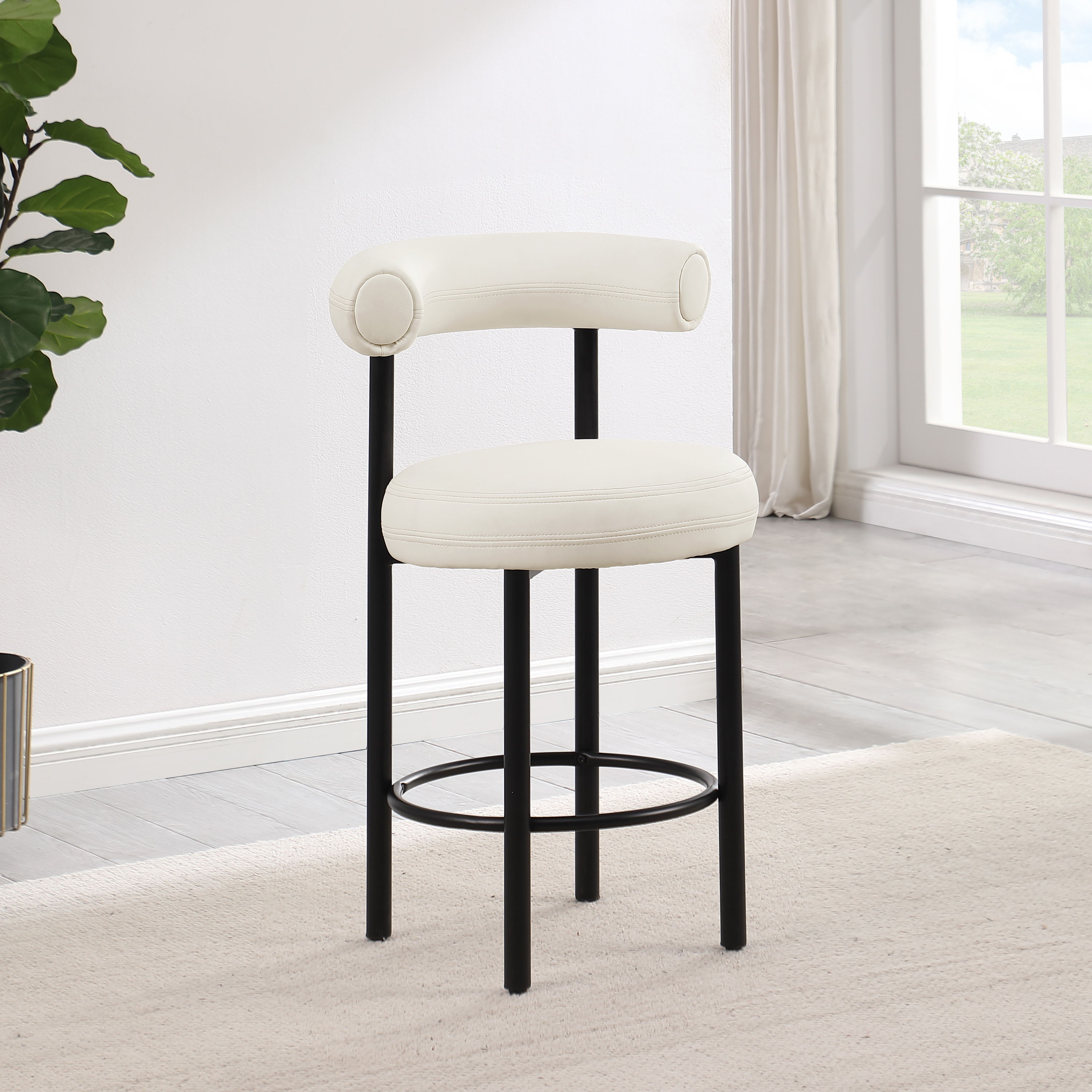 Bordeaux - Counter Stool (Set of 2) - Cream
