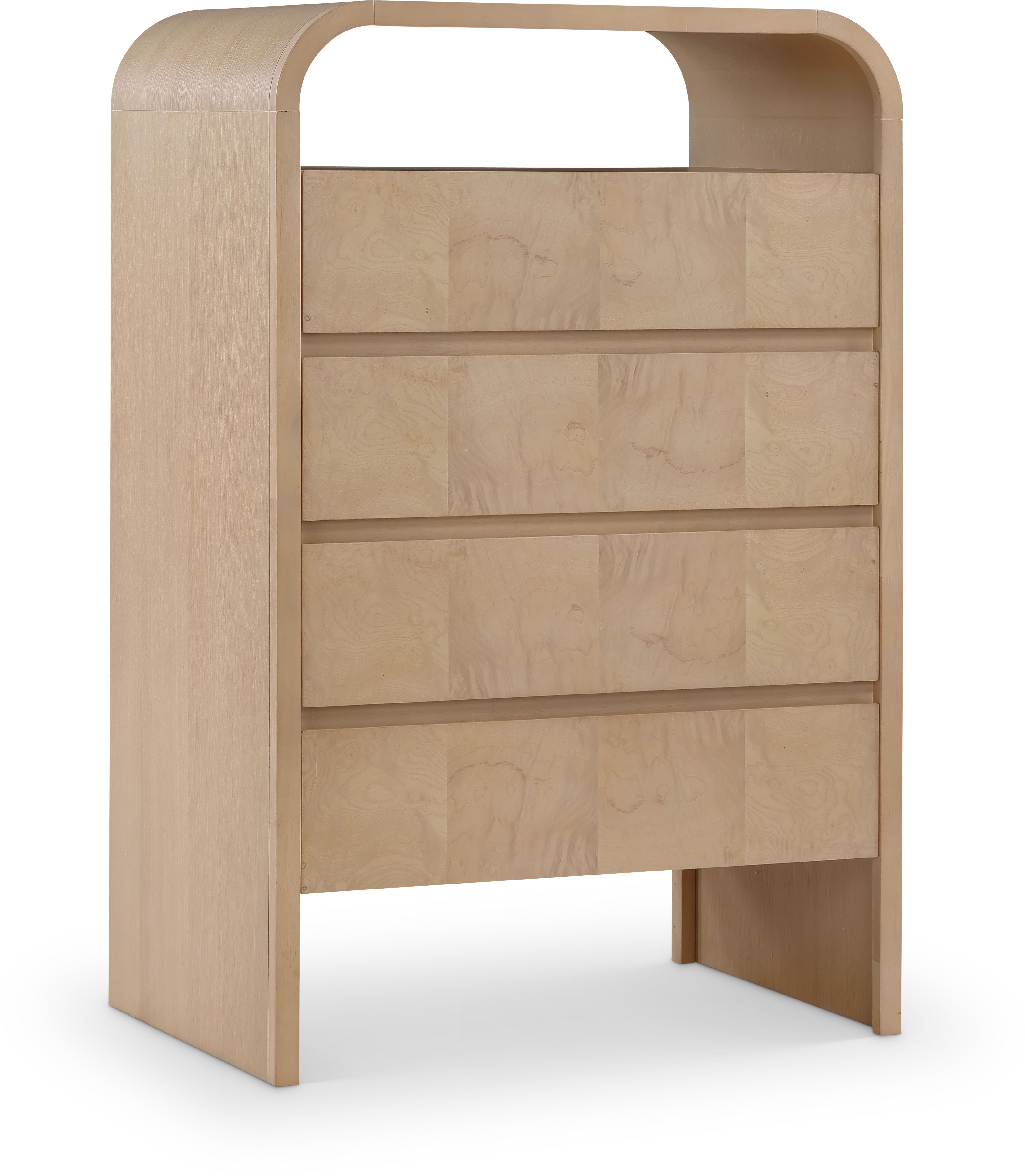 Giada - Solid Wood And Veneer Chest - Natural
