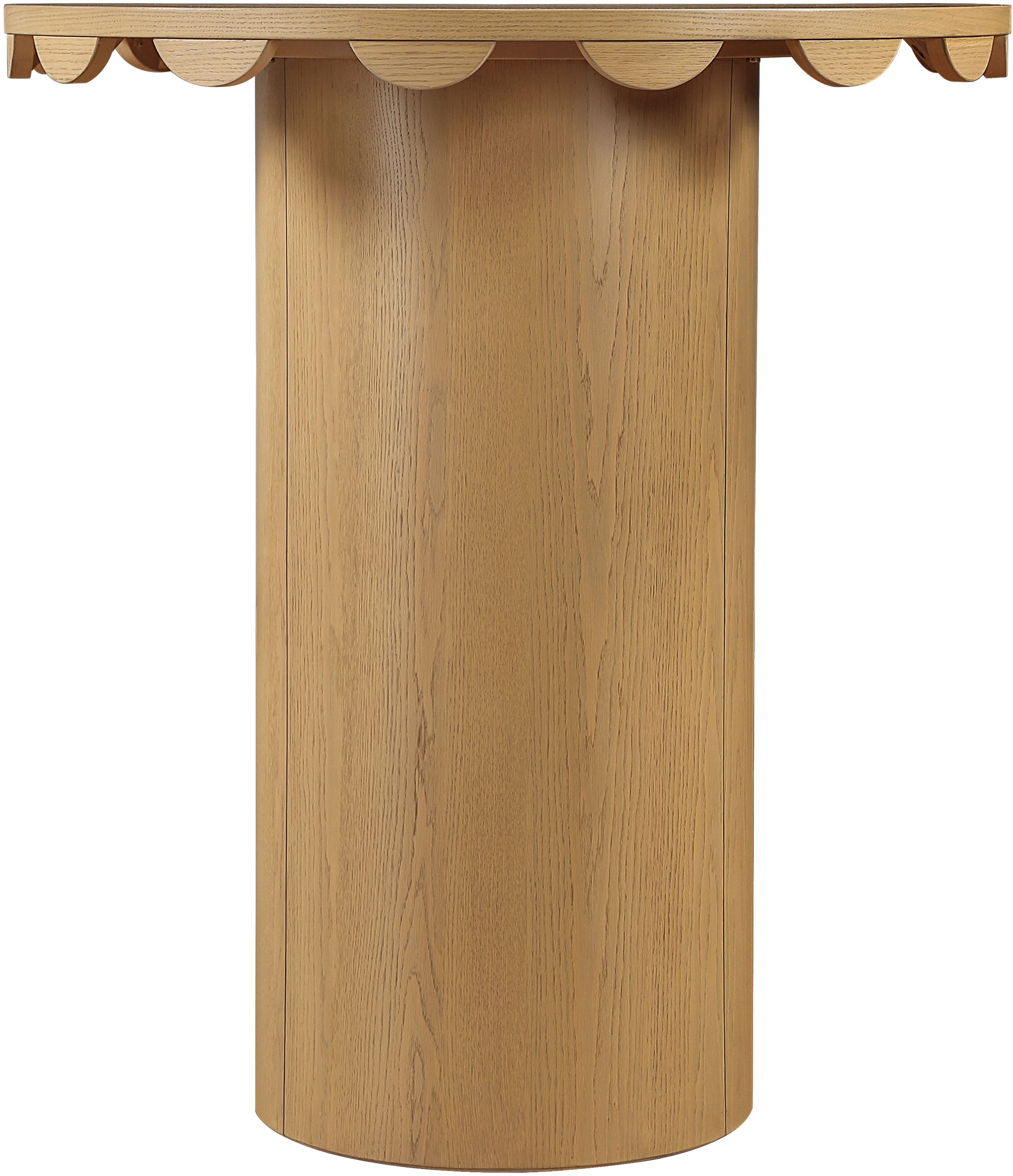 Dahlia - Solid Wood And Natural Cane Bar Height Table - Natural