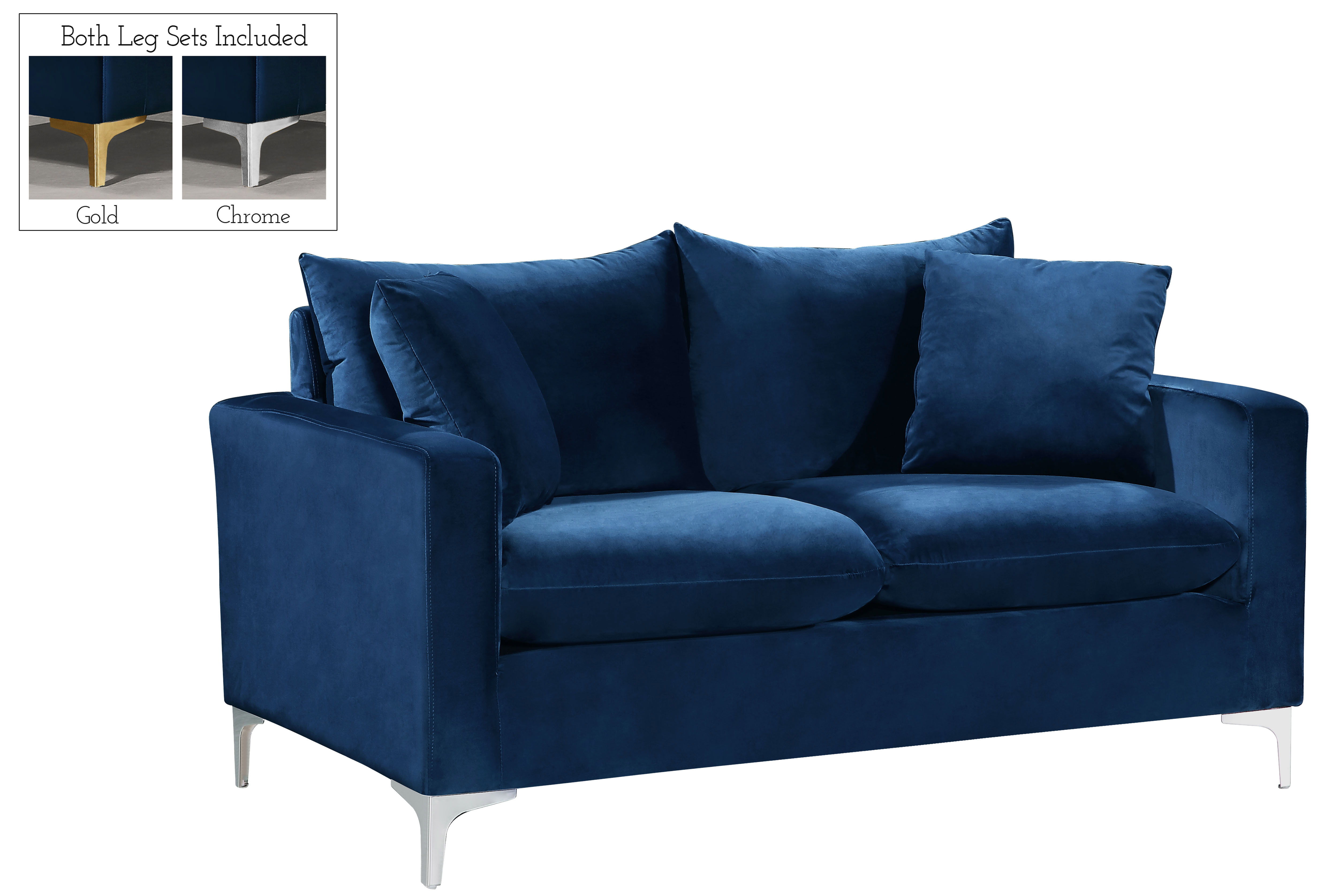Naomi - Loveseat - Navy