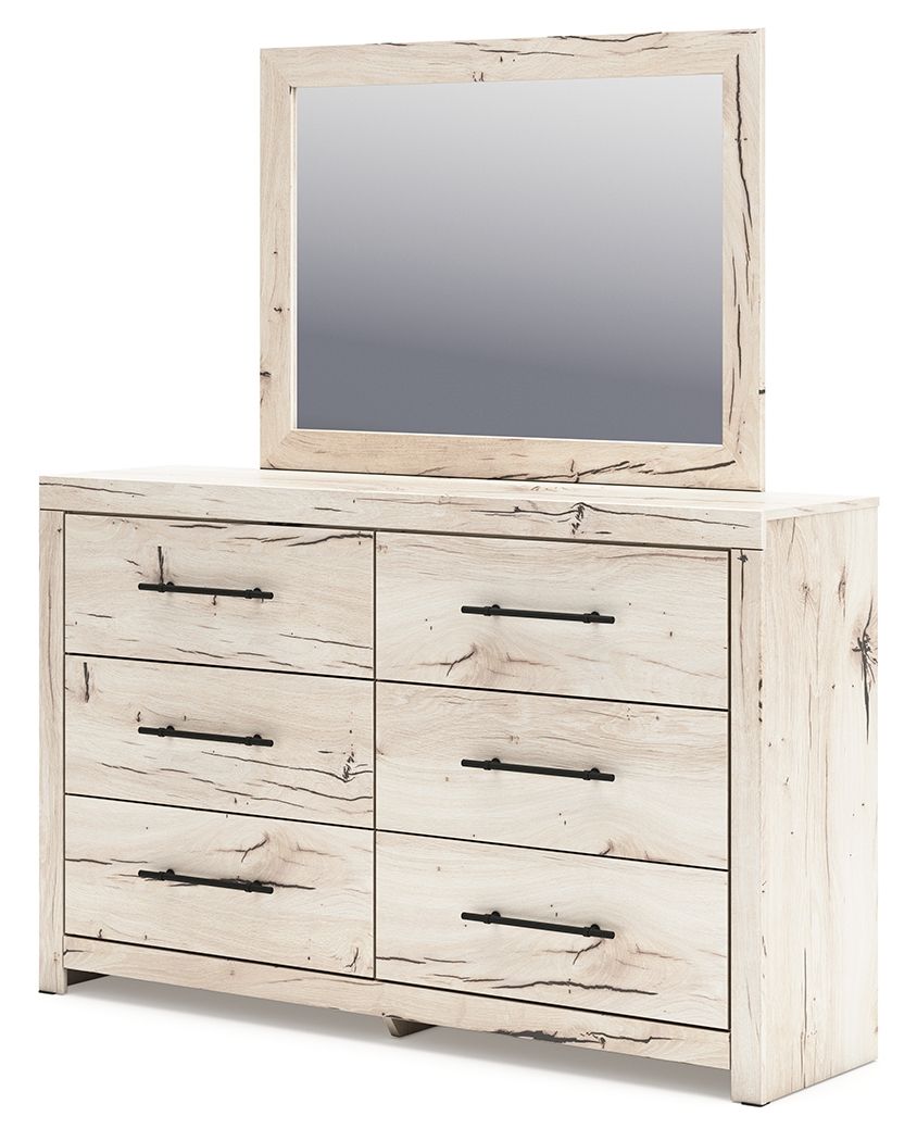 Ashley Furniture Lawroy - Dresser And Mirror - Light Natural - Image 2
