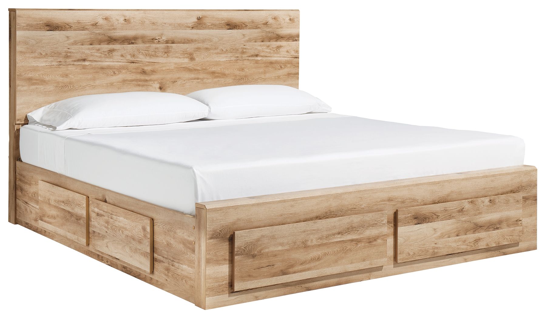 Queen Panel Bed With 4 Storage Drawers