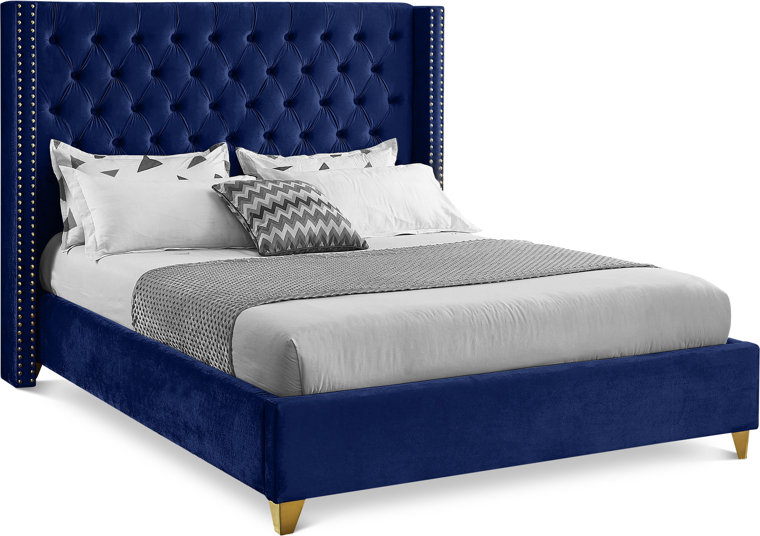 Barolo - Queen Bed - Navy