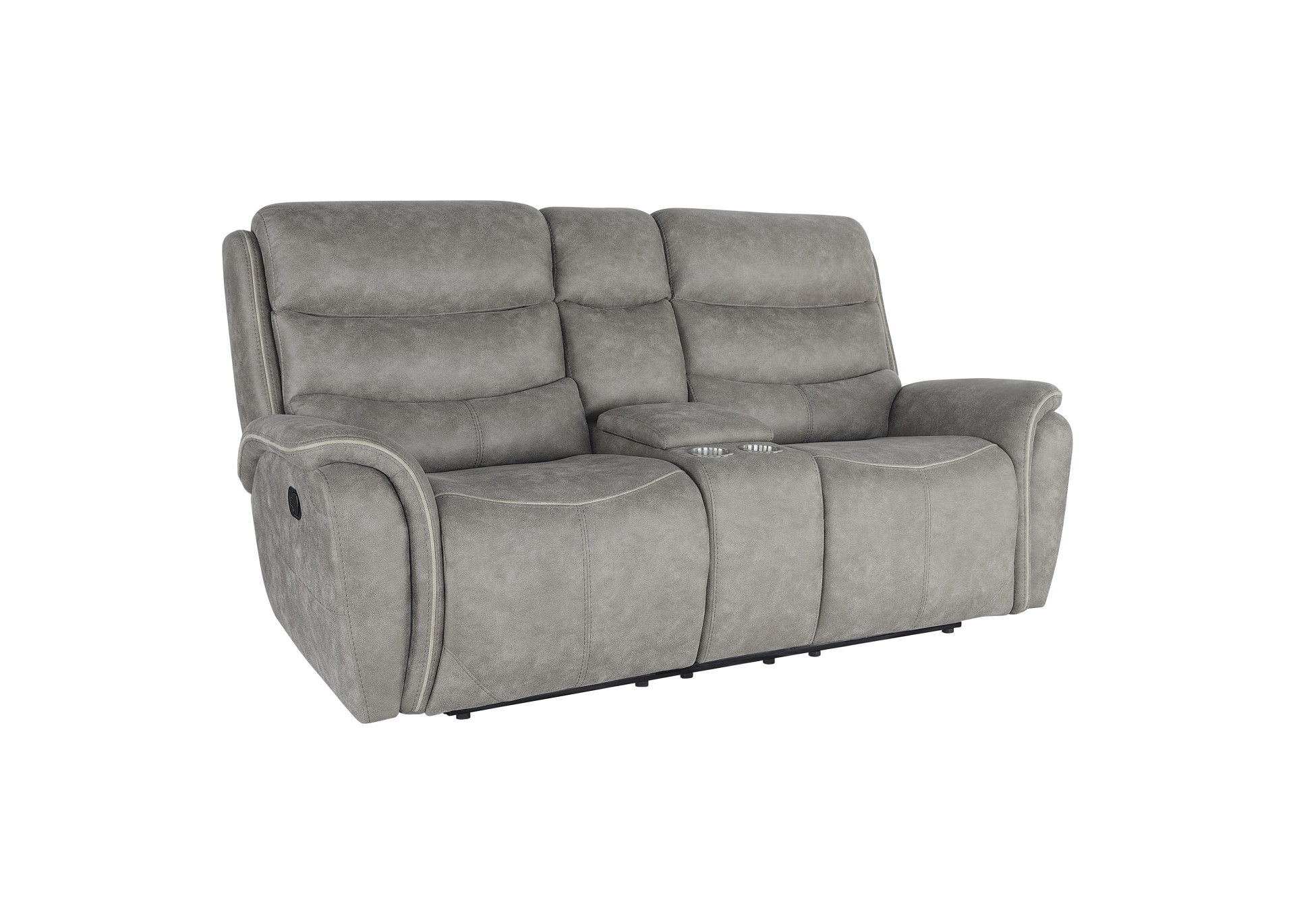 Console Loveseat With Dual Recliners