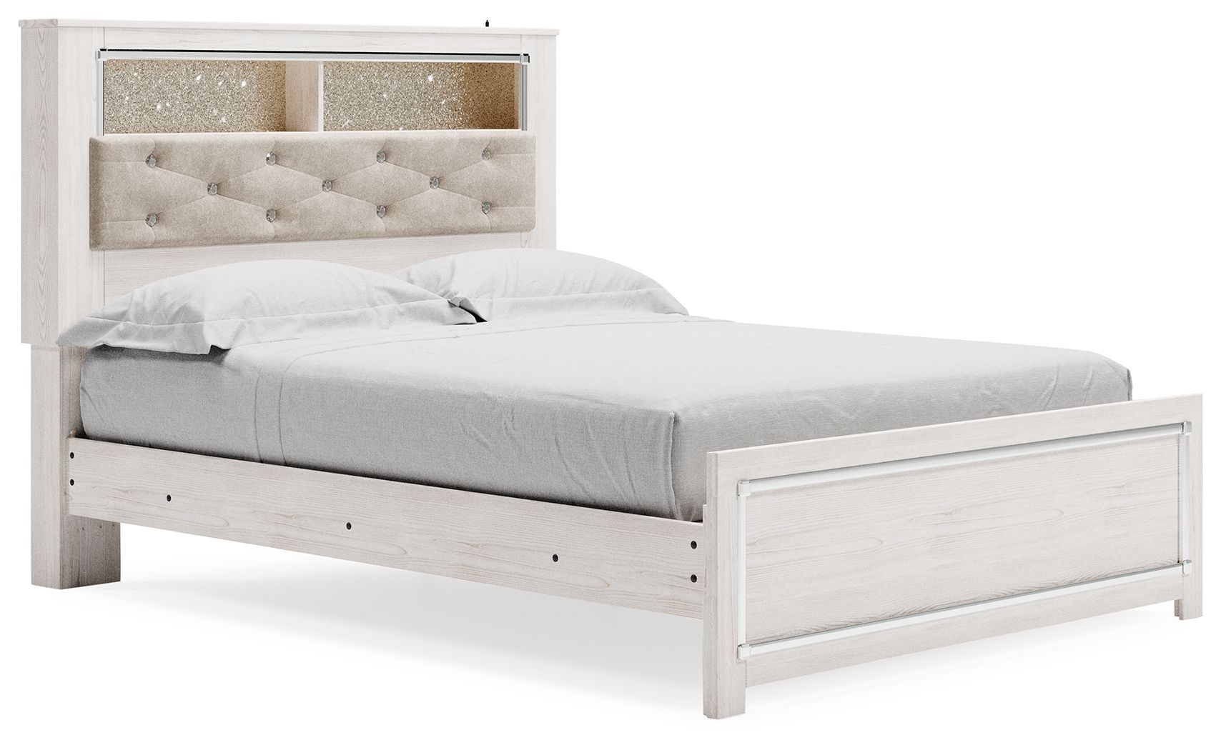Queen Panel Bookcase Bed