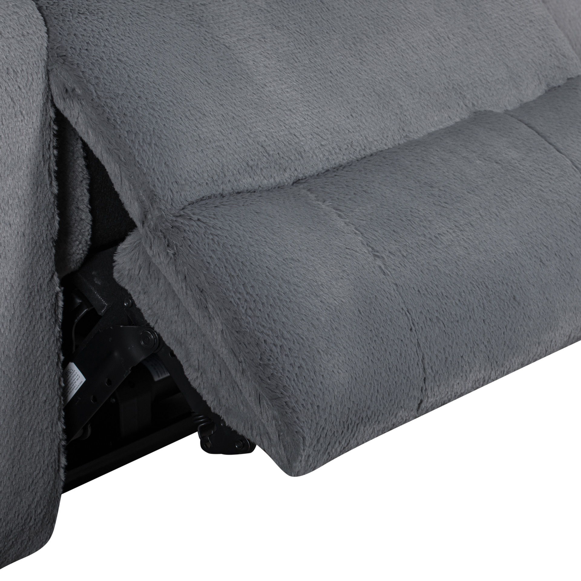 Teddy - Recliner With Power Headrest & Footrest - Gray, dark gray, view 7