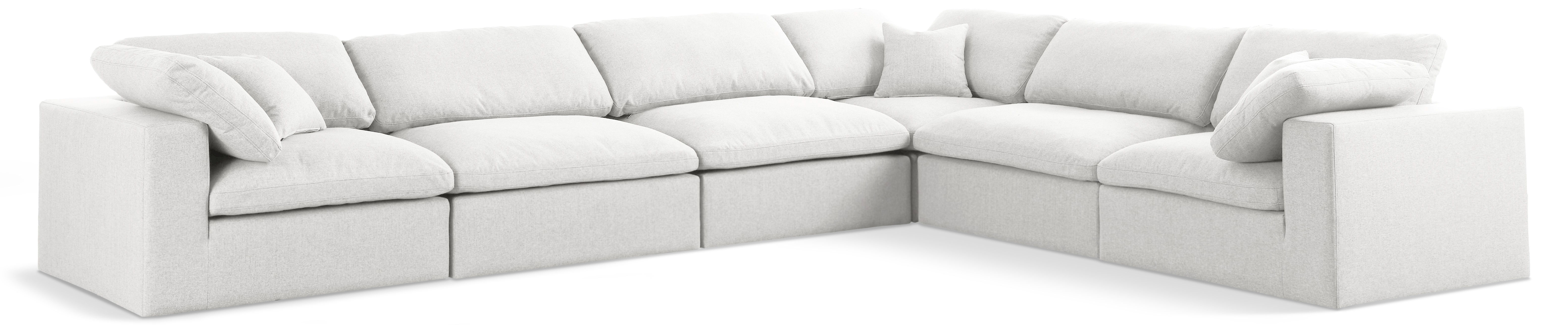 Serene - 6 Piece Modular Corner Sectional - Cream