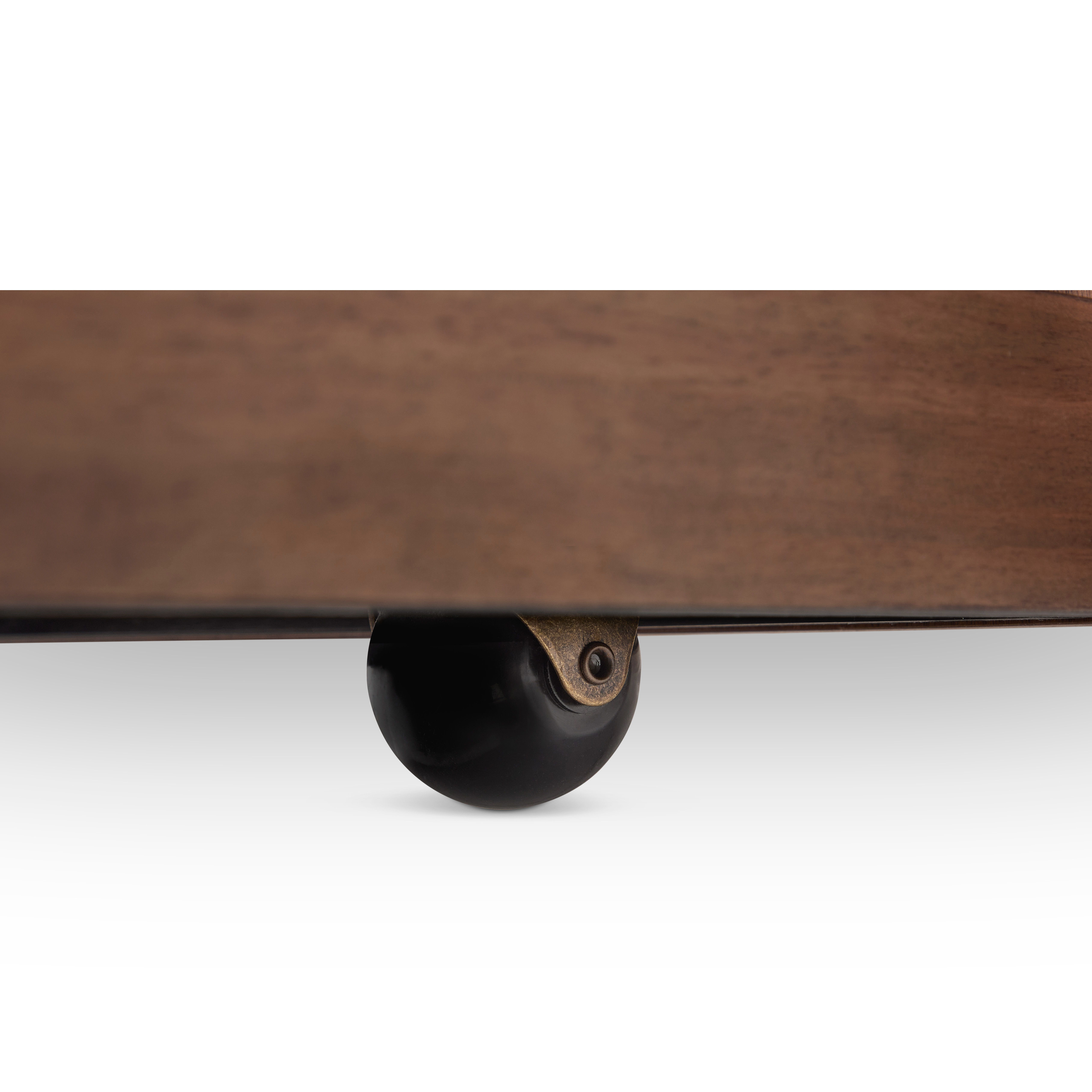 Lincoln - Rectangular Coffee Table With Casters - Light Brown, light brown, view 4
