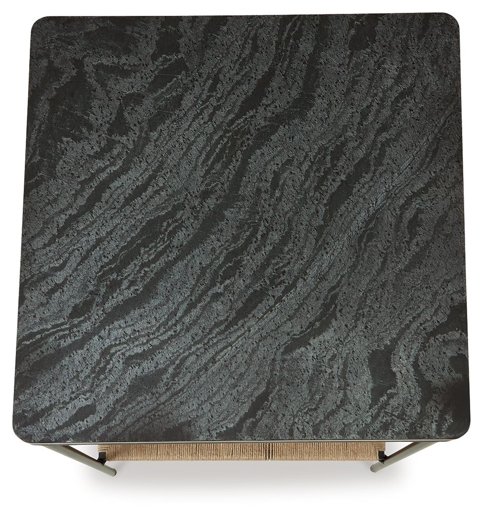 Ashley Furniture Minrich - Accent Table - Black / Natural - Image 4