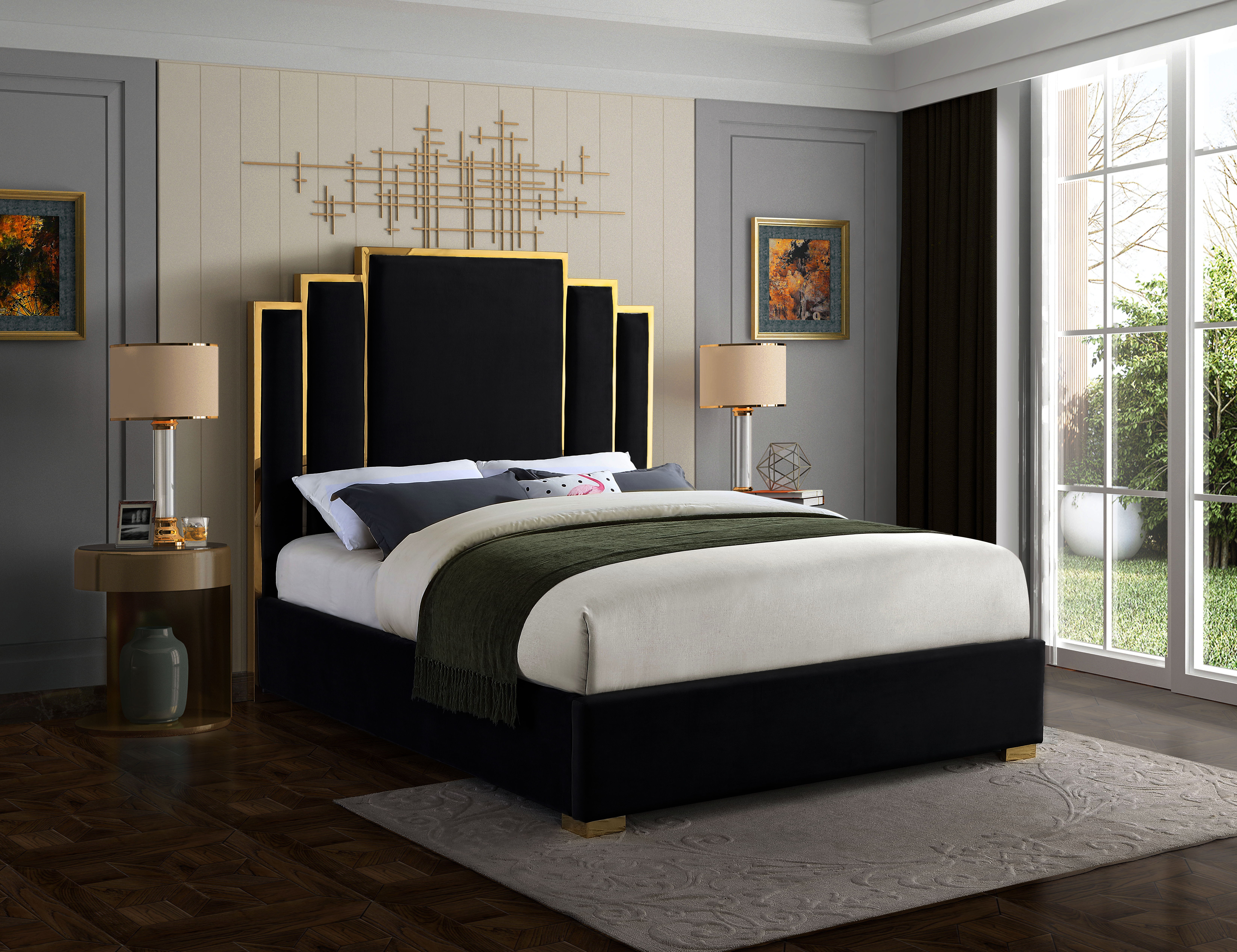 Hugo - Queen Bed - Black