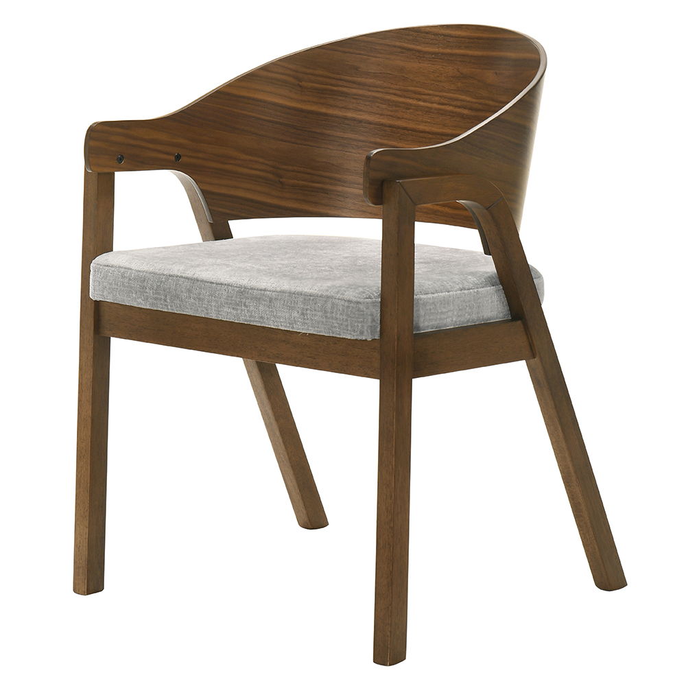 Hoyte - Arm Chair (Set of 2) - Walnut, dark brown, view 2