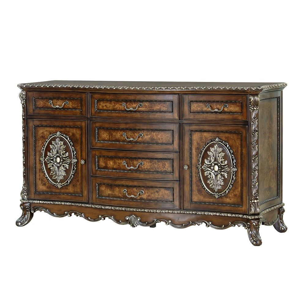 Devany - Dresser - Cherry, dark brown, view 2