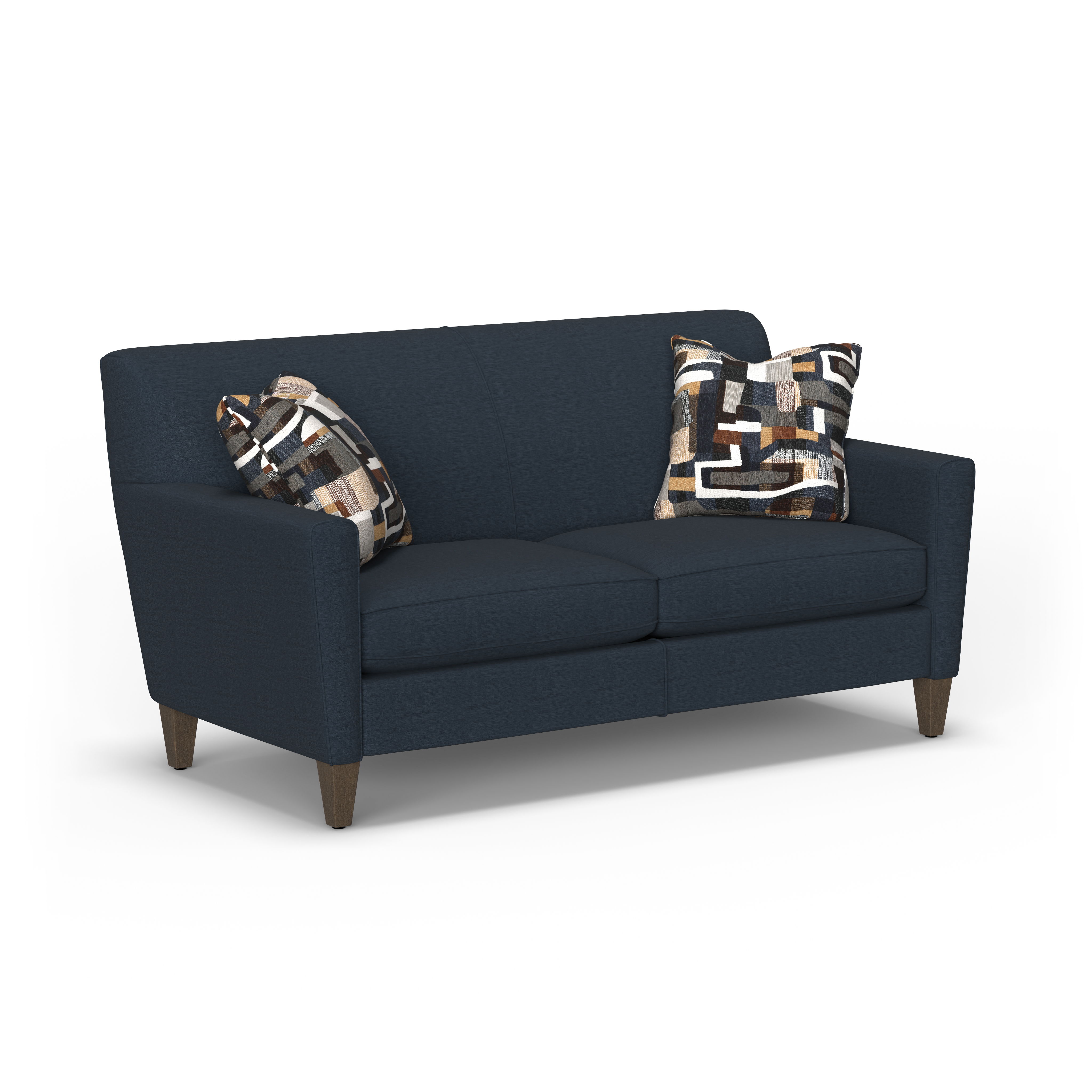 Digby - 58" Fabric Sofa, blue