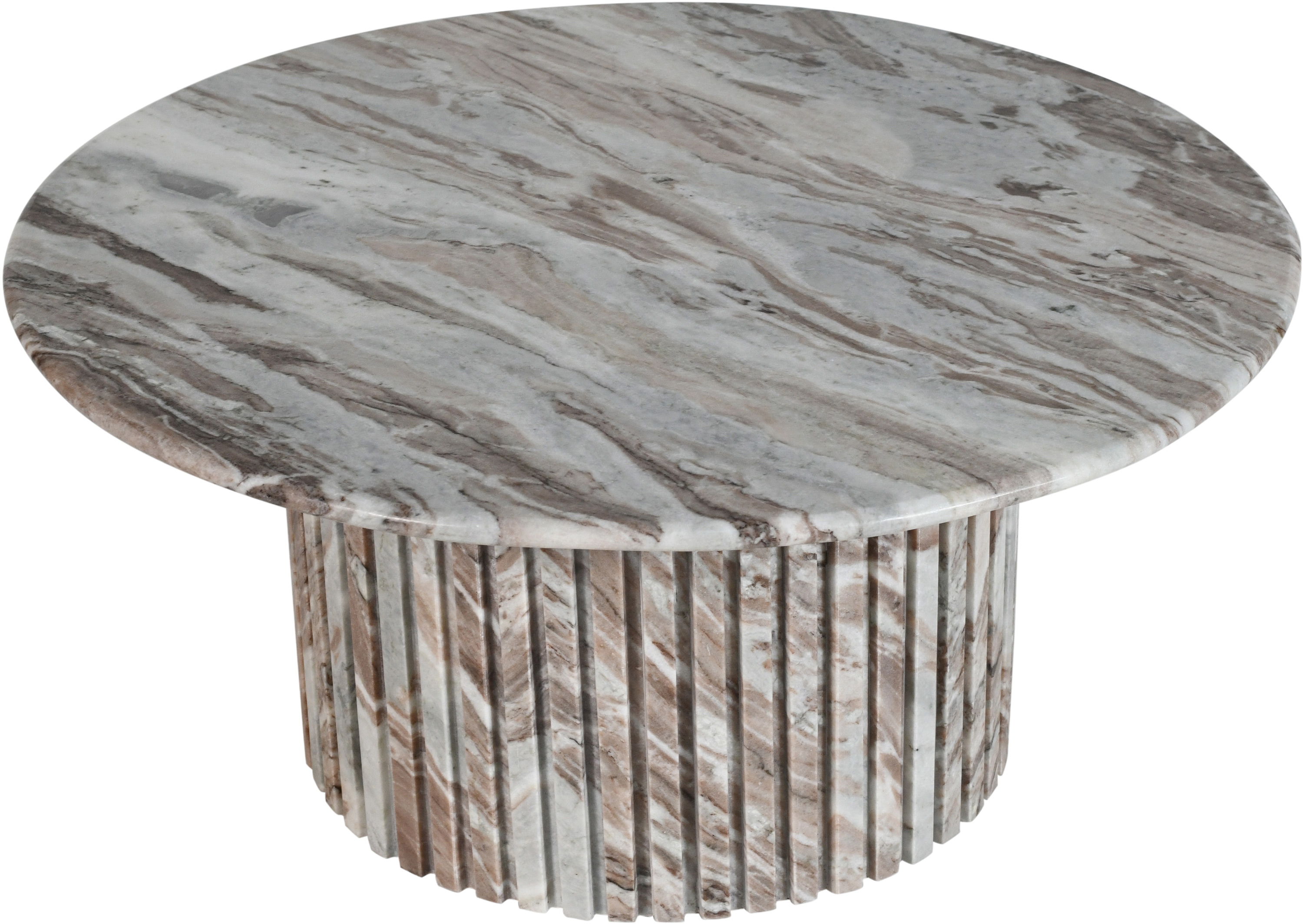 Genoa - Marble Coffee Table - Brown