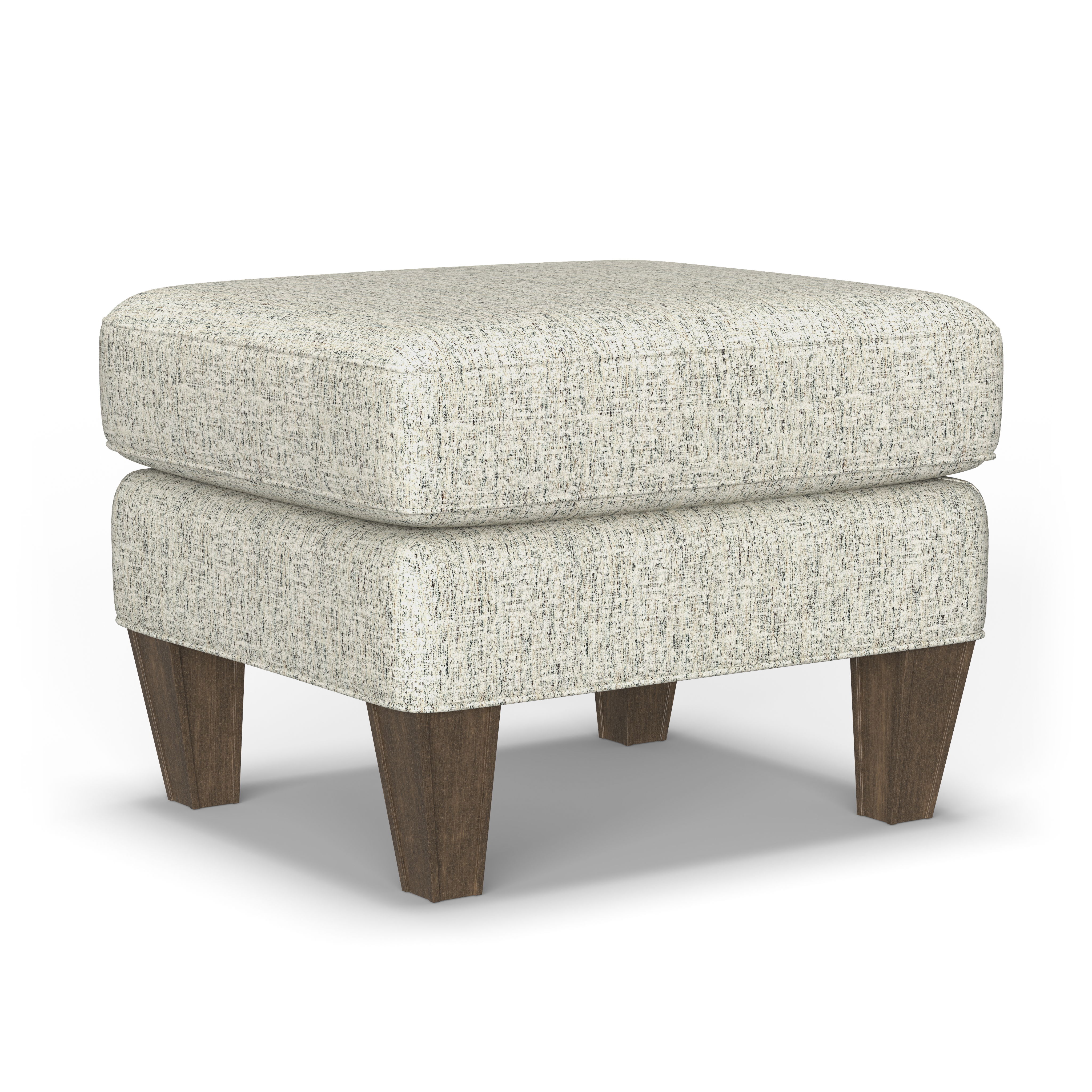 Bradstreet - Fabric Ottoman, dark gray, view 2
