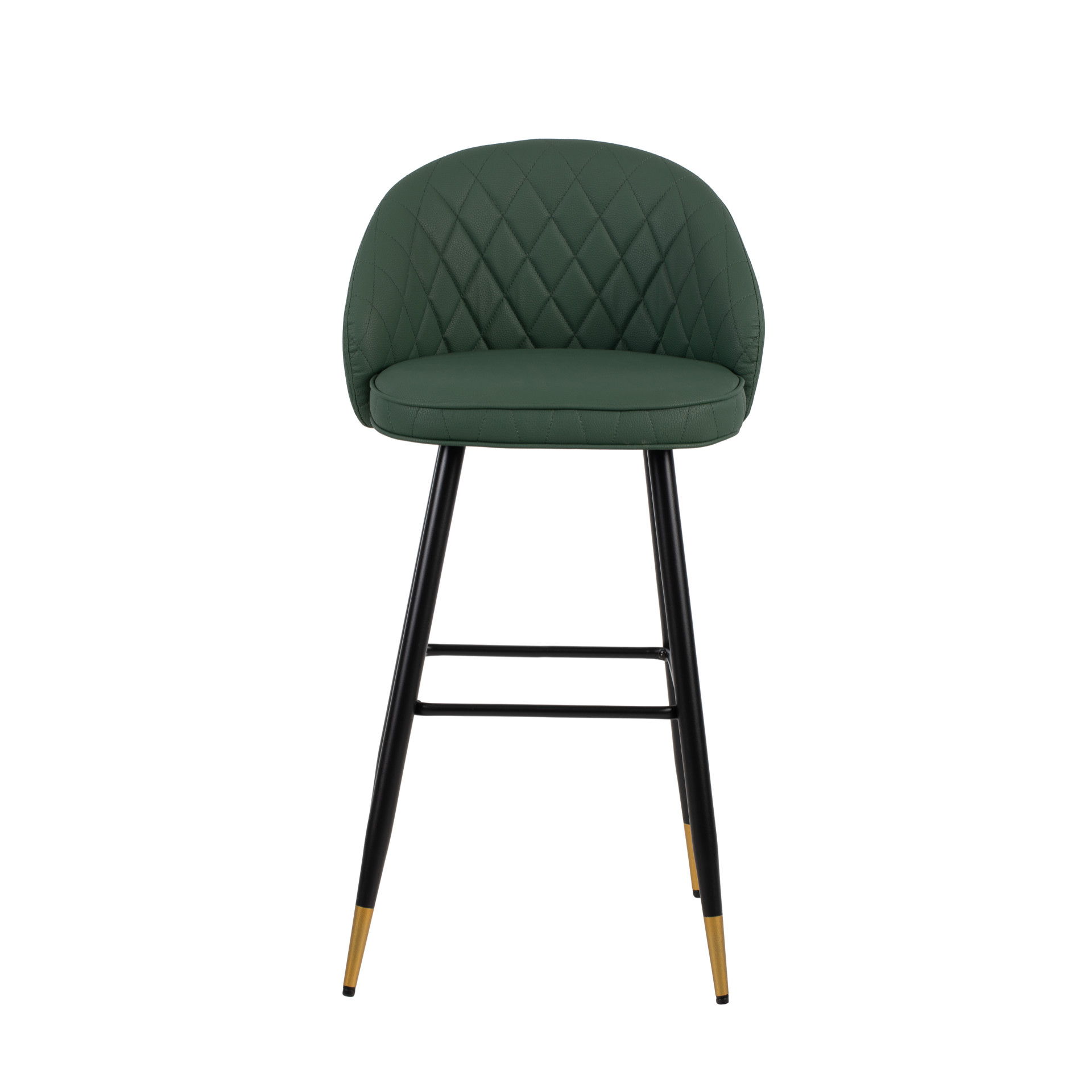 Oliver - Vegan Leather Bar Chair (Set of 2) - Green