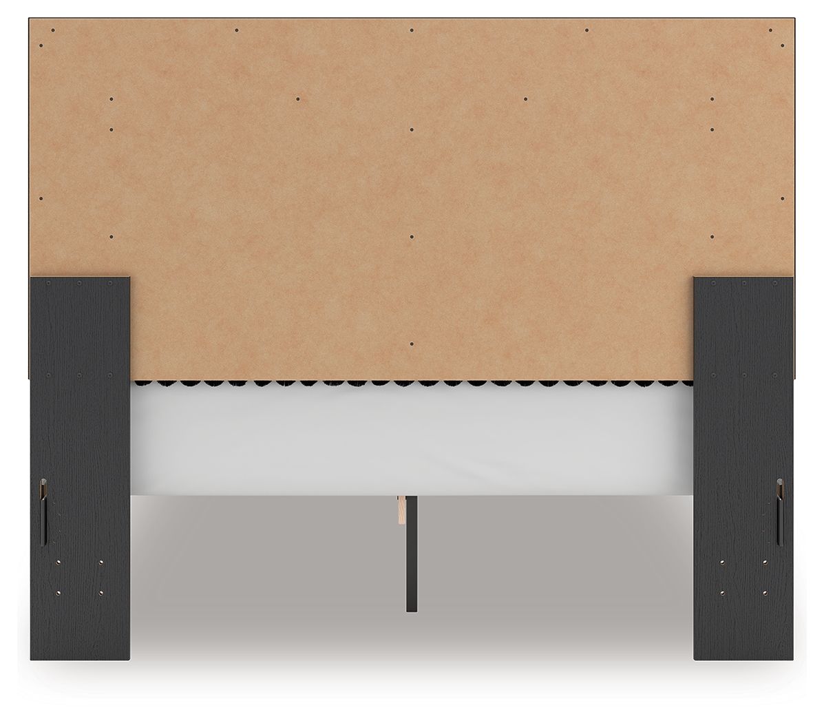 Ashley Furniture Zuraleus - Queen Upholstered Panel Platform Bed With Roll Slats - Black - Image 4