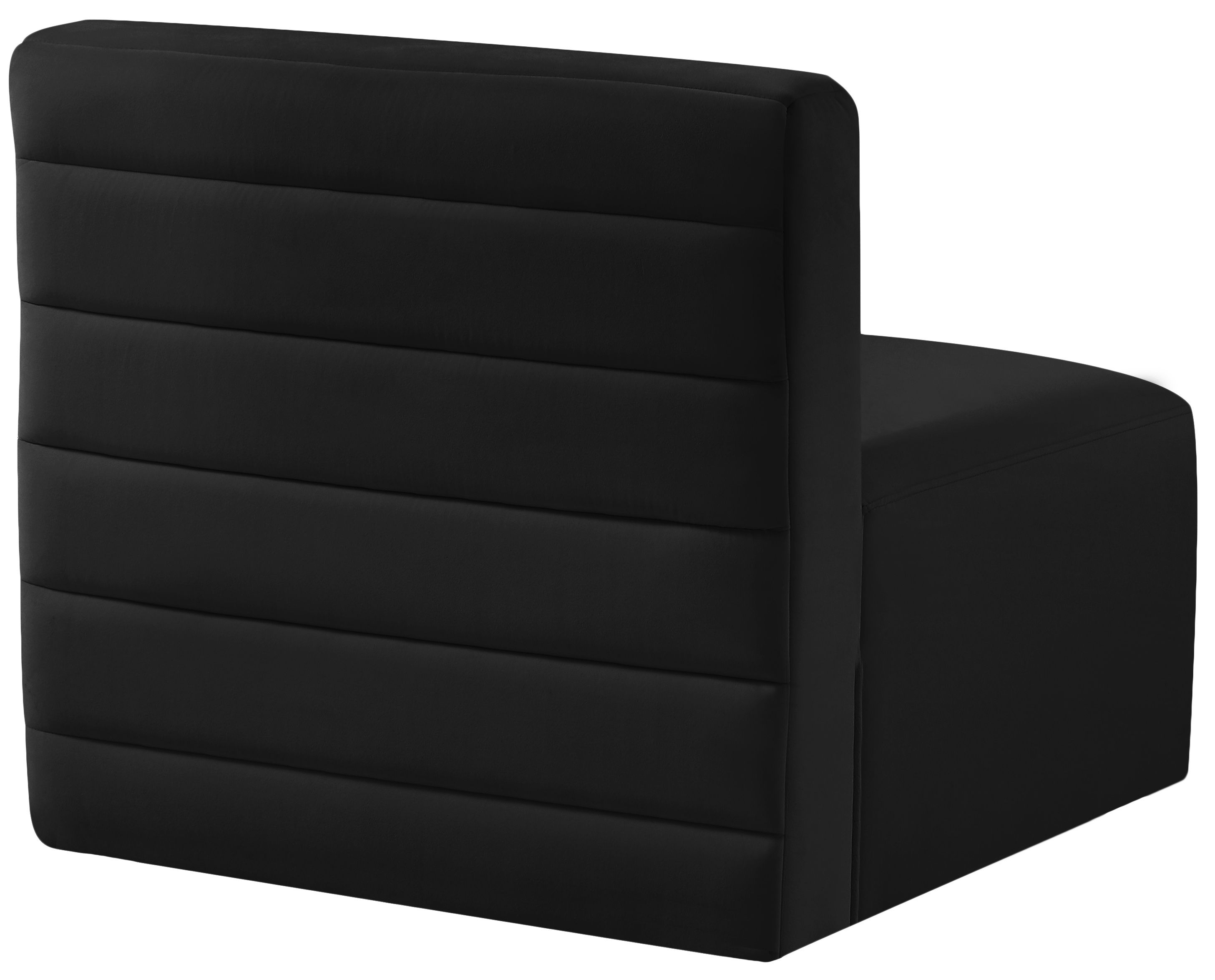 Quincy - Modular Armless Chair - Black