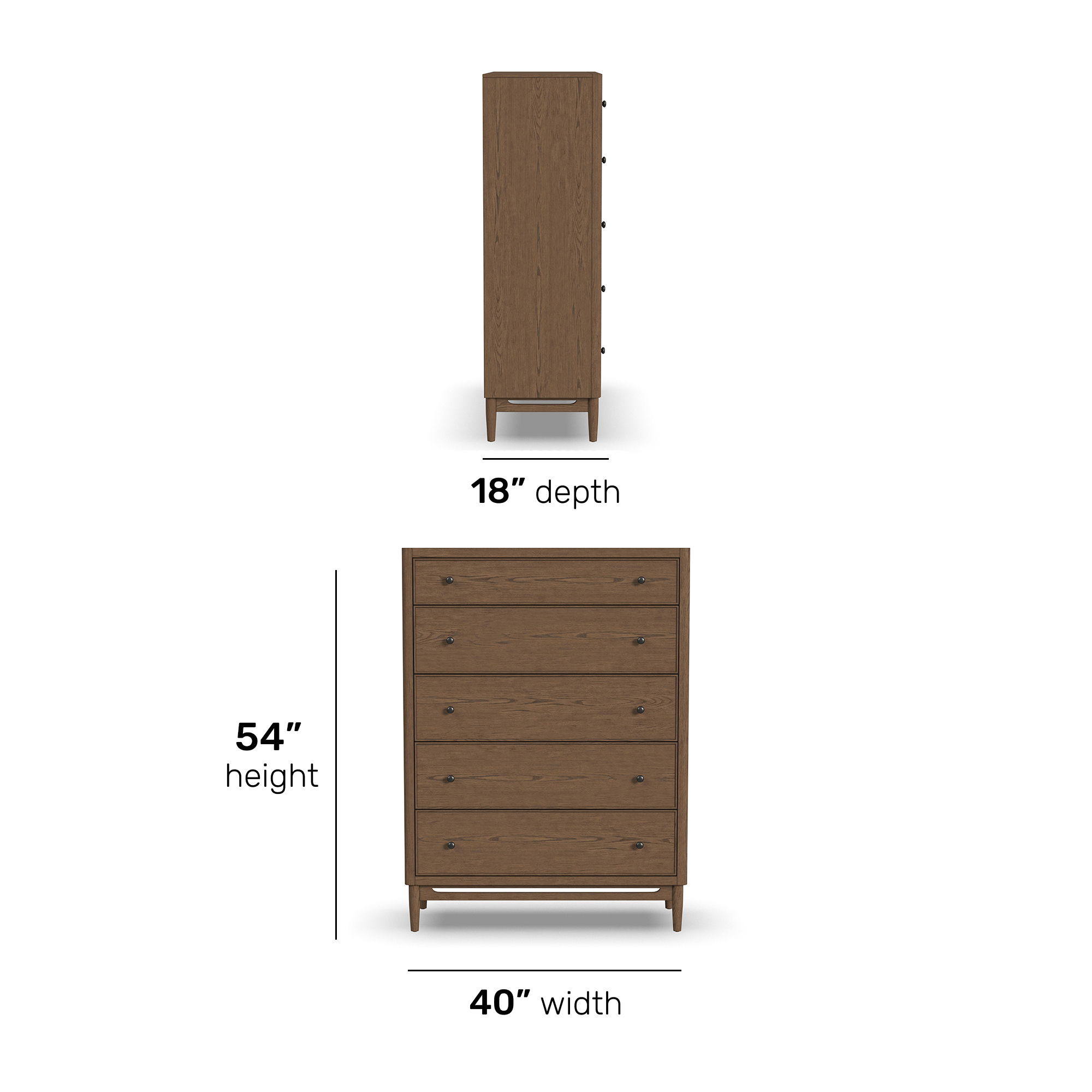 Verona - Drawer Chest - Light Brown, light brown, view 7