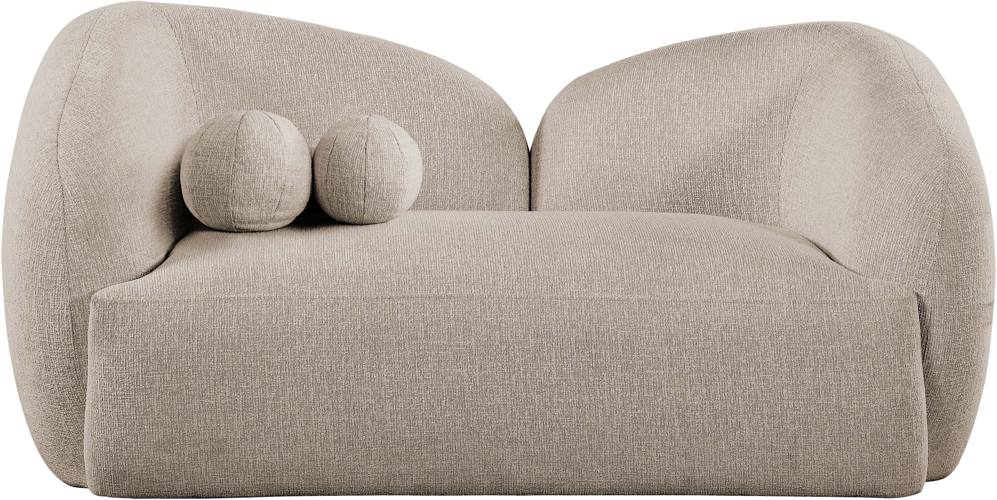 Elowen - Fabric Upholstered Loveseat - Beige