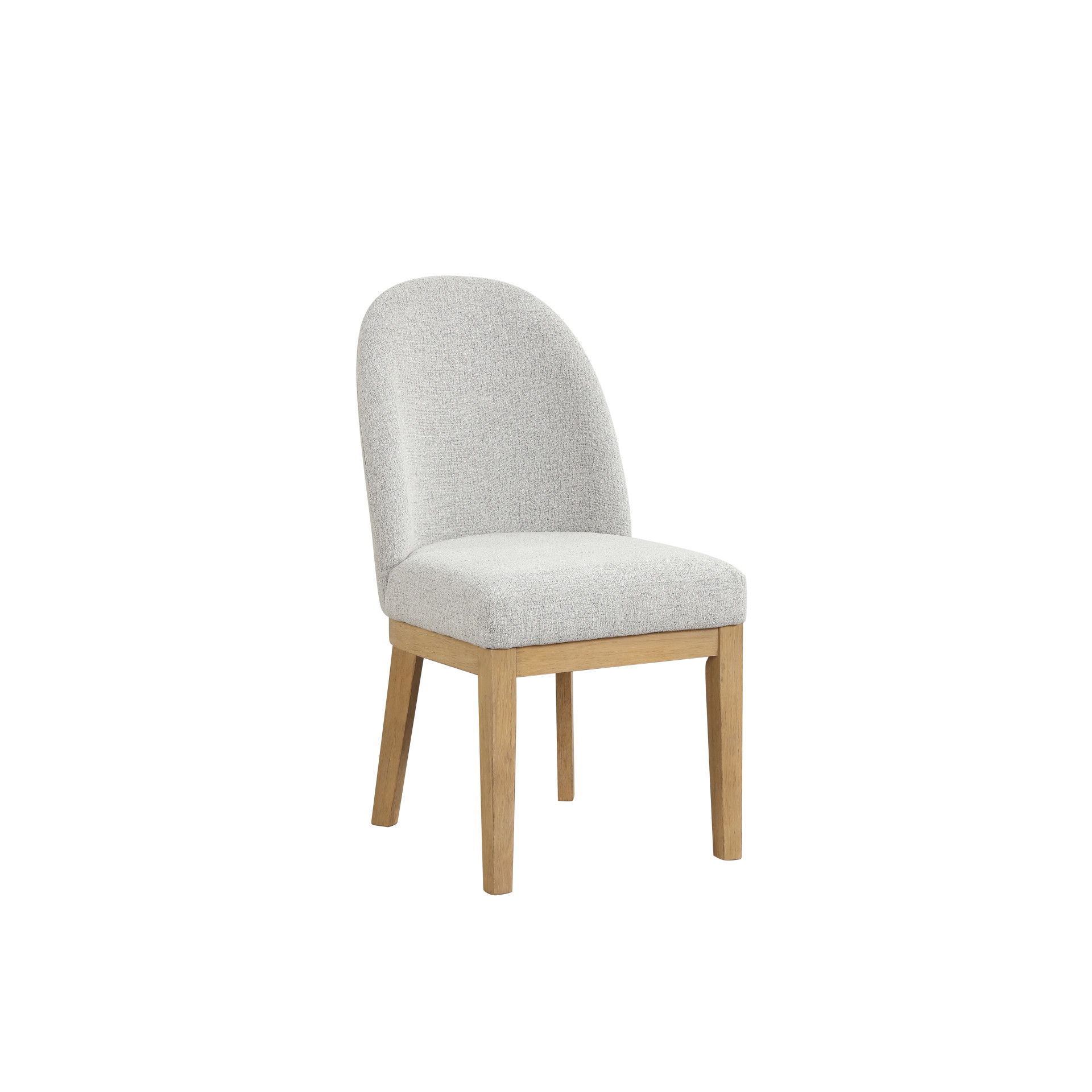 Essence - Upholstered Curved Back Chair - Natural