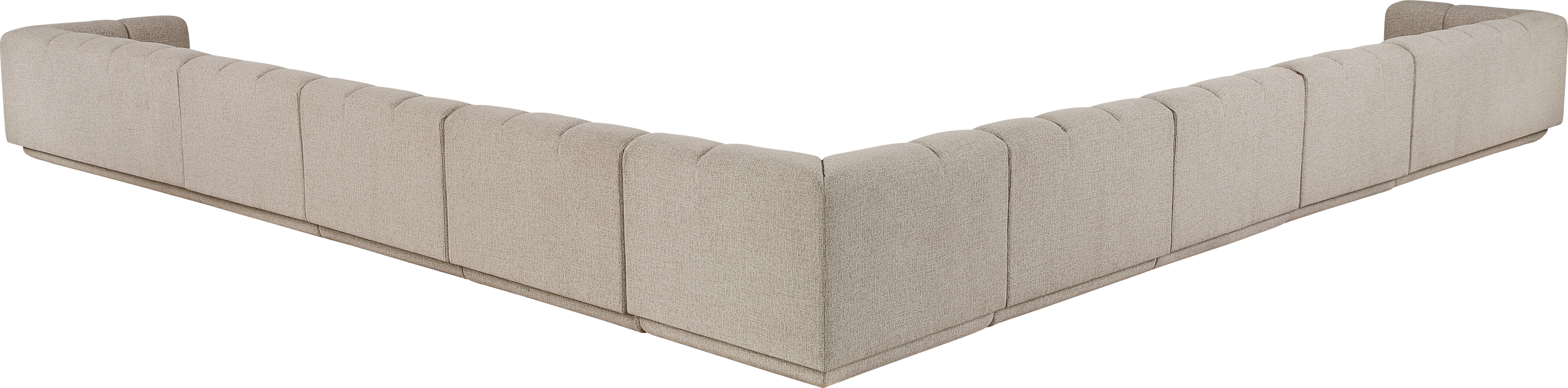 Modari - Fabric Upholstered 9 Piece Modular Sectional - Beige