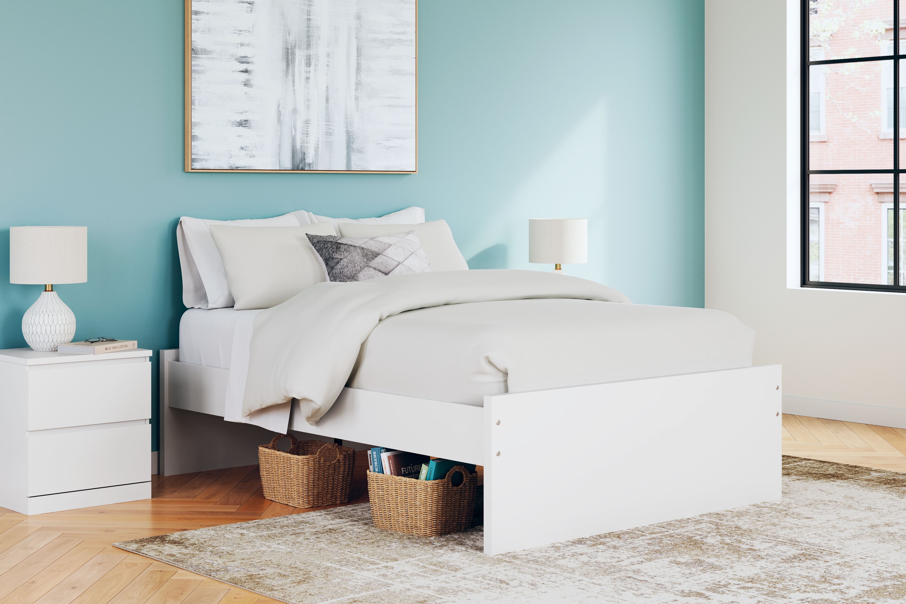 Onita - Full Platform Bed - White