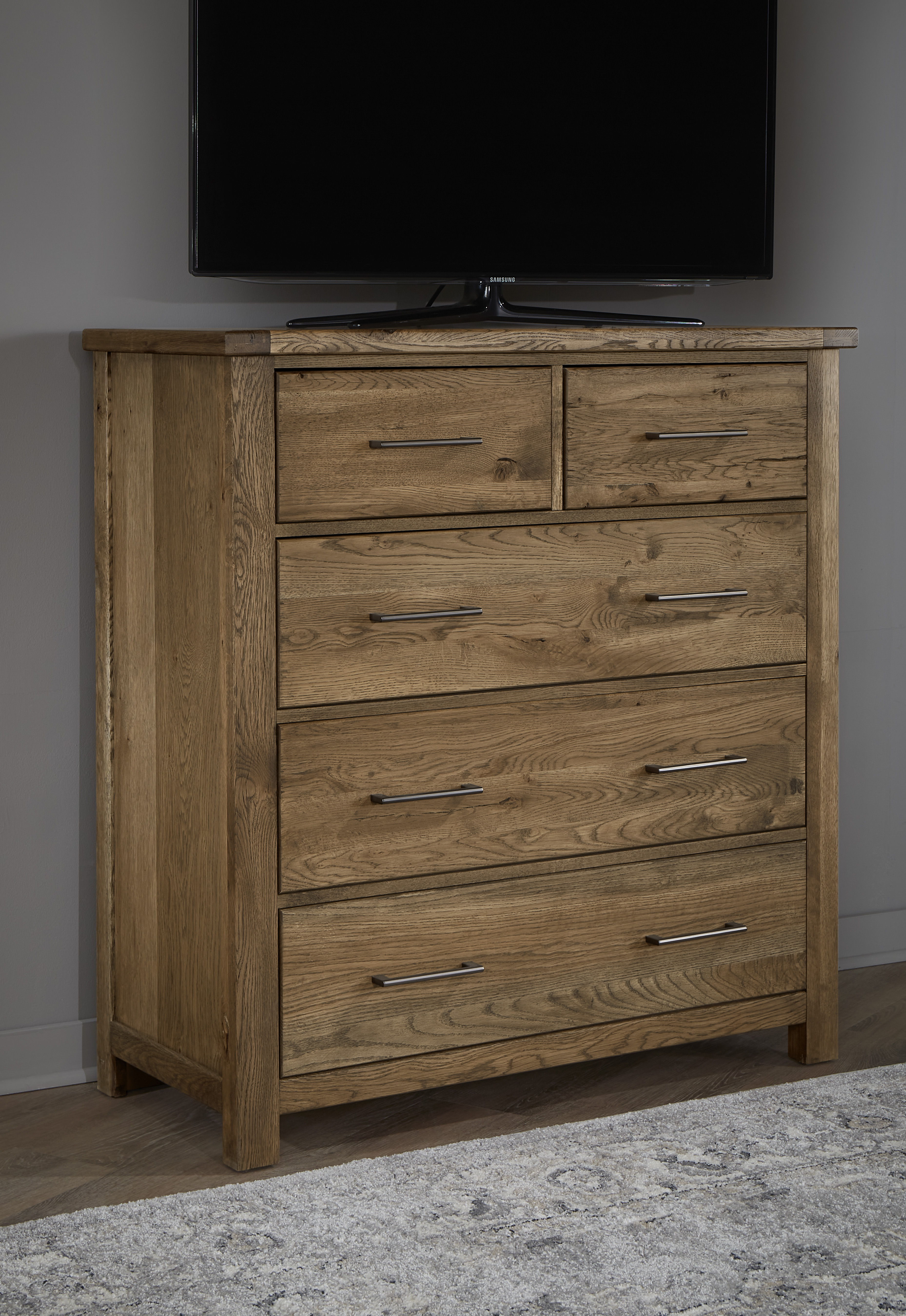 Vaughan-Bassett Dovetail - 5-Drawer Standing Dresser - Natural