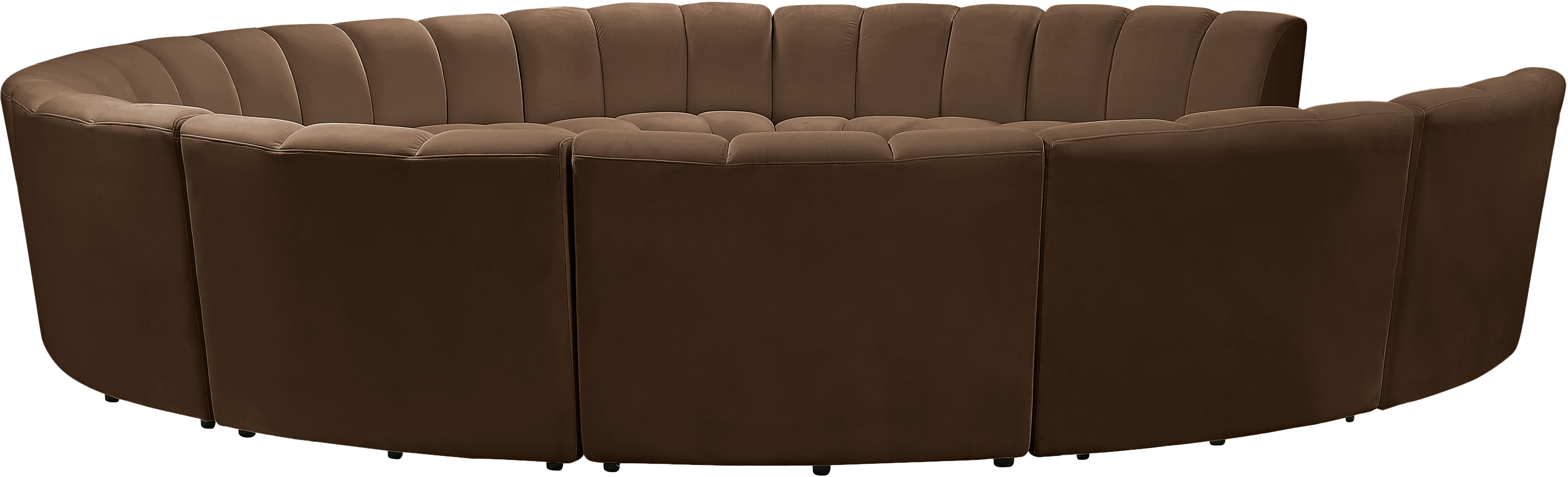 Infinity - 11 Piece Modular Sectional - Brown