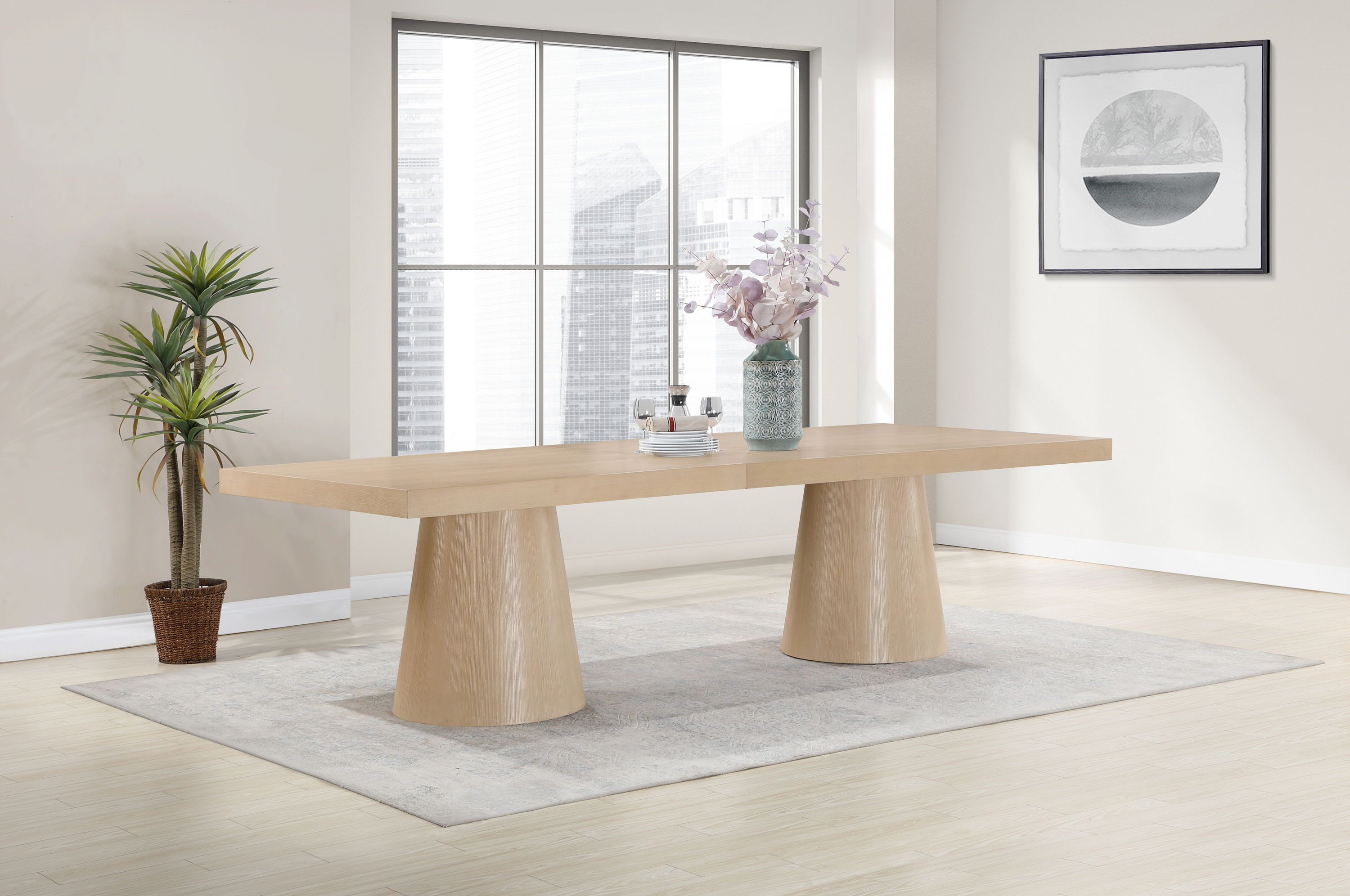 Tavolo - Oak Veneer Dining Table - Natural