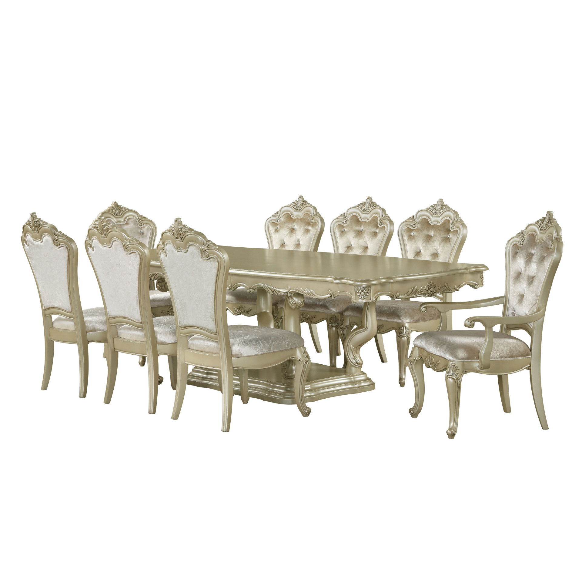 Monique - Side Chair (Set of 2) - Champagne, beige, view 7