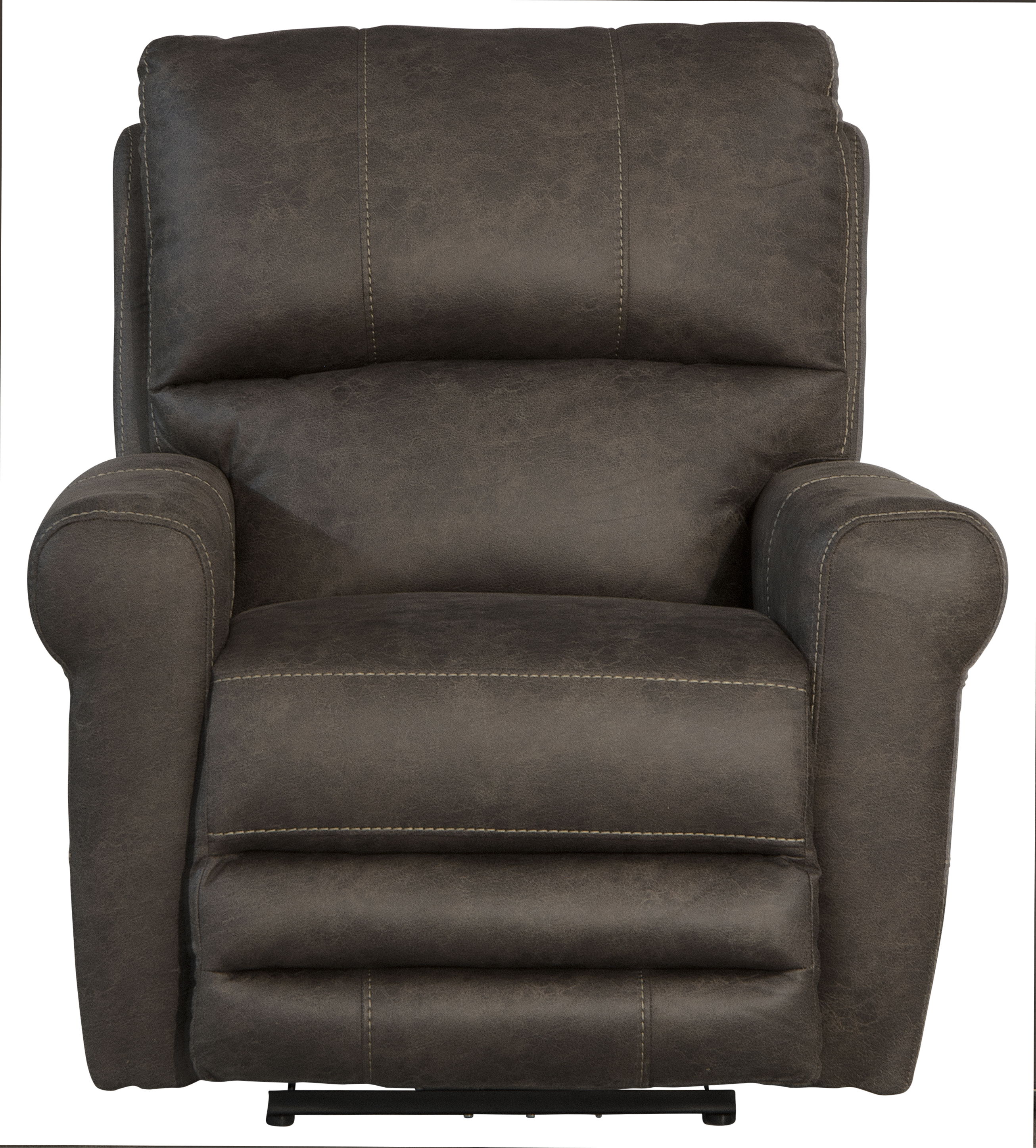 Maddie - Faux Leather Power Wall Hugger Recliner - Tanner