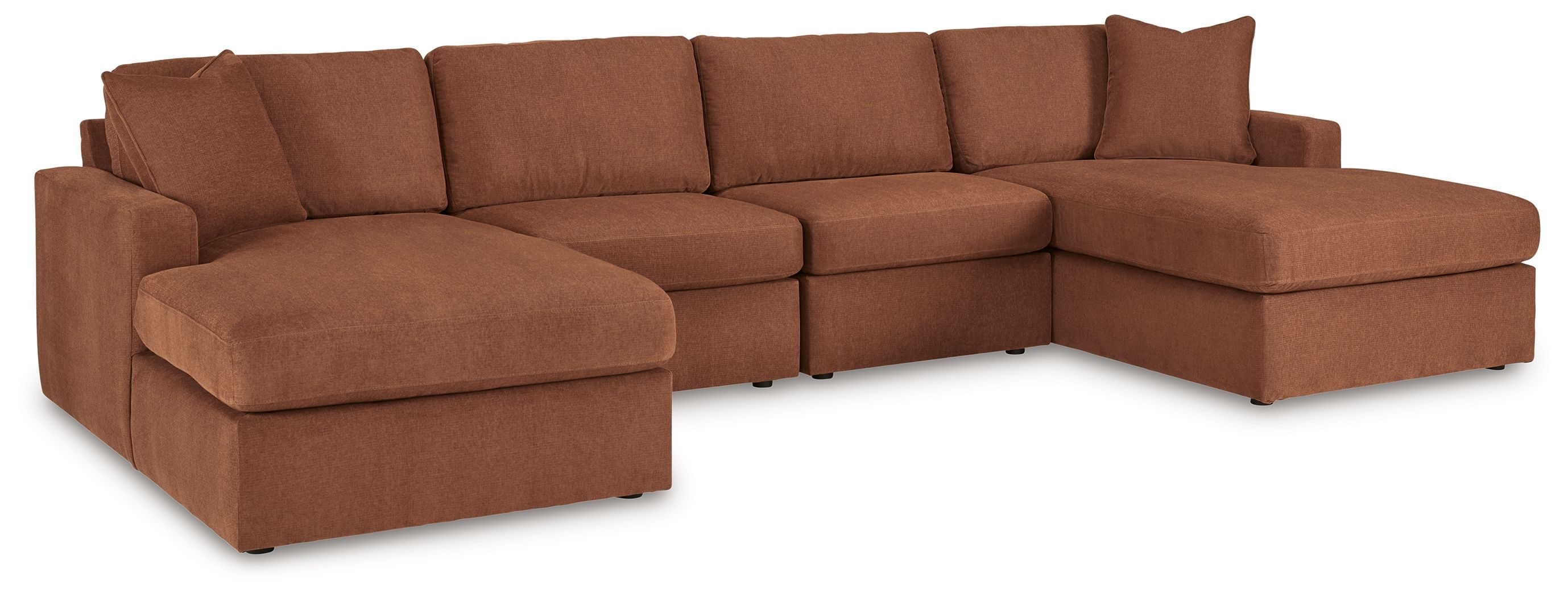 4 Pc · Sectional With Laf And Raf Corner Chaises