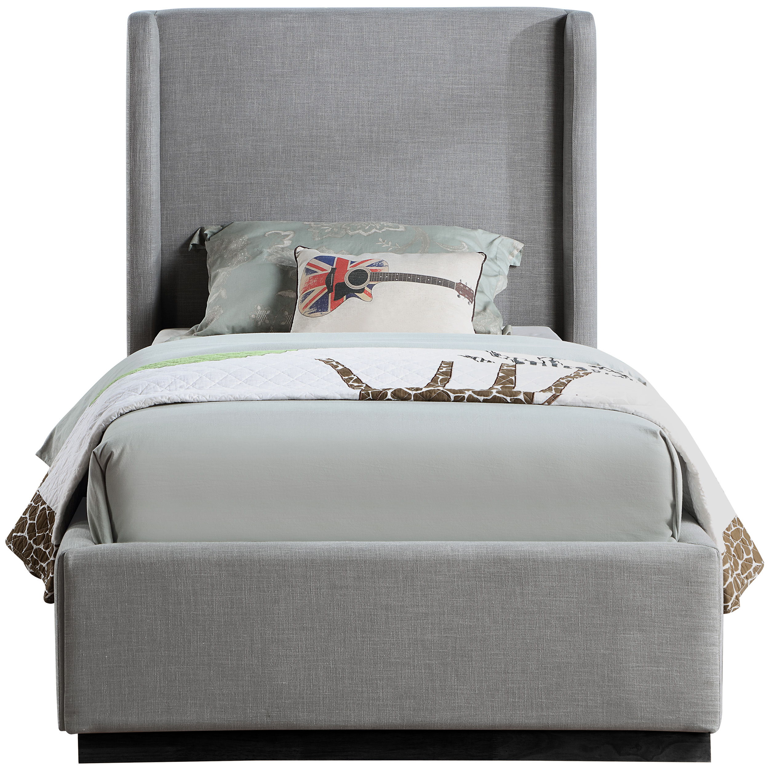 Flynn - Twin Bed - Gray