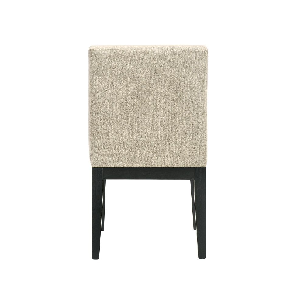 Froja - Side Chair (Set of 2) - Beige Fabric & Black, beige, view 2