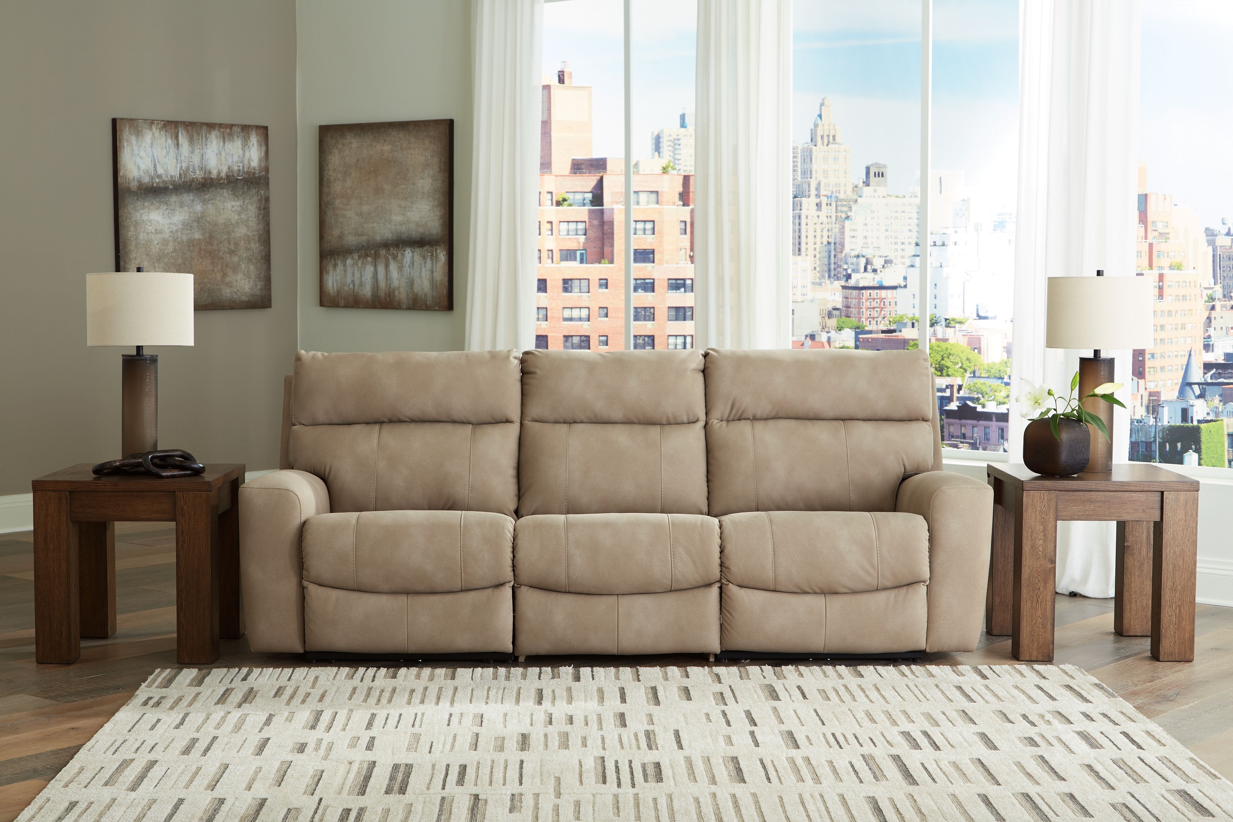 Ashley Furniture Next-Gen Durapella - 3-Piece Power Reclining Sectional Sofa - Sand - Image 4